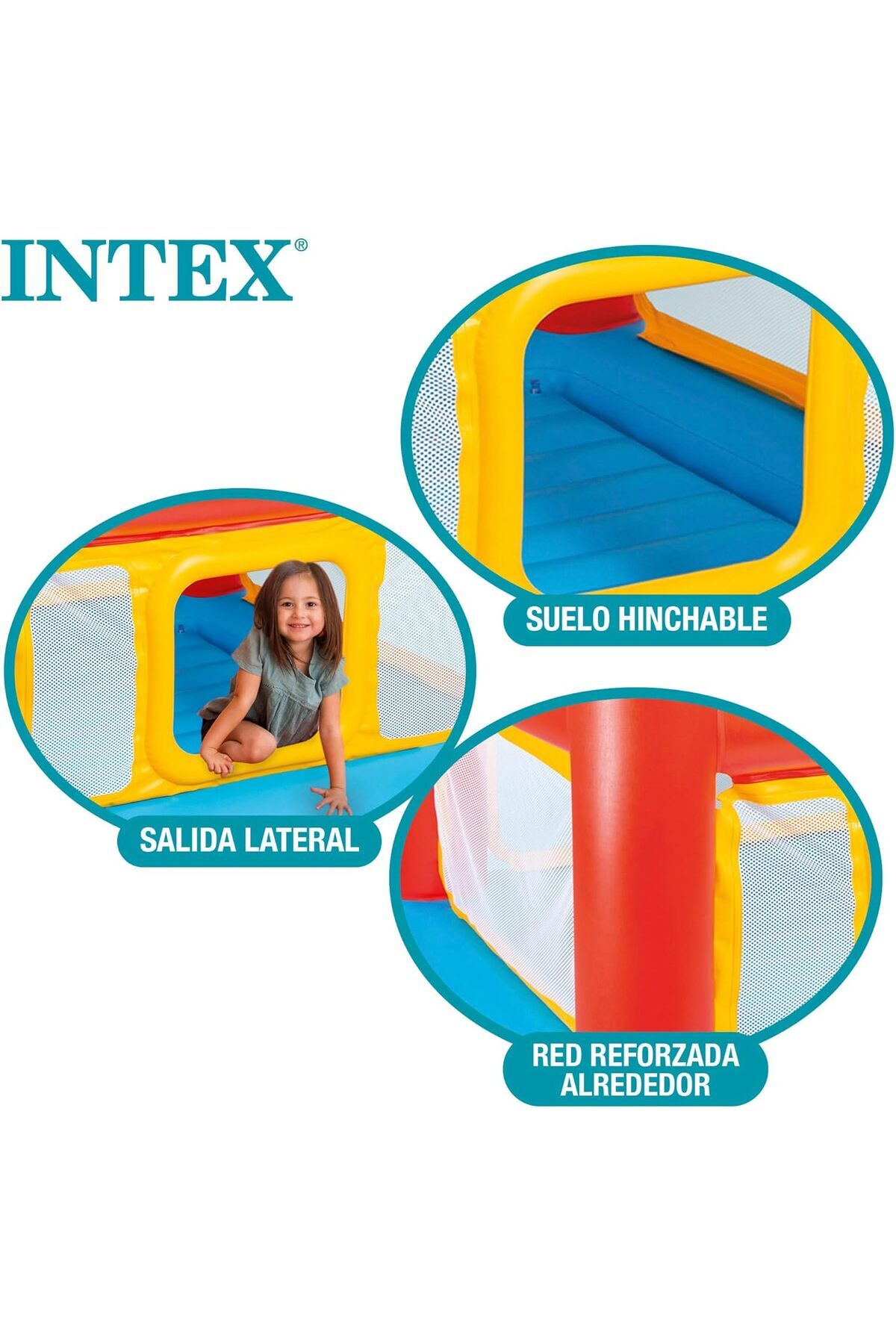 Intex-PlayHouse Jump O Lene, Multi Colour, Black 5