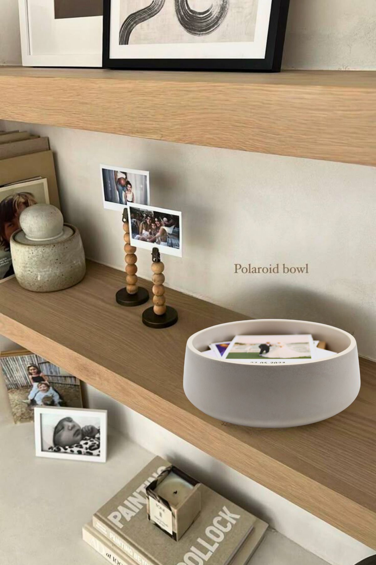 pamircandles Polaroid Bowl Hatıra Kasesi Resimler için Renkli El Yapımı Kase orta sehpa dekoratif