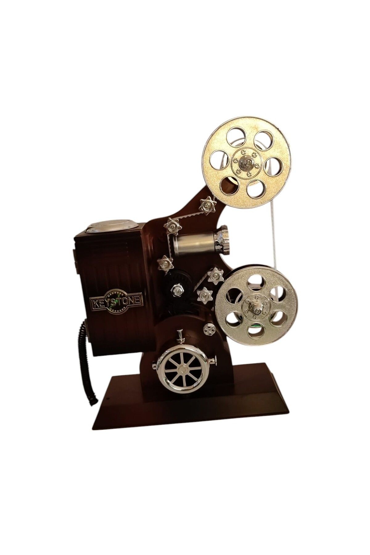 FAMEMUS ACCESSORY Nostaljik Film Projektörü Tasarımlı Müzik Kutusu – Dekoratif ve Hediyelik