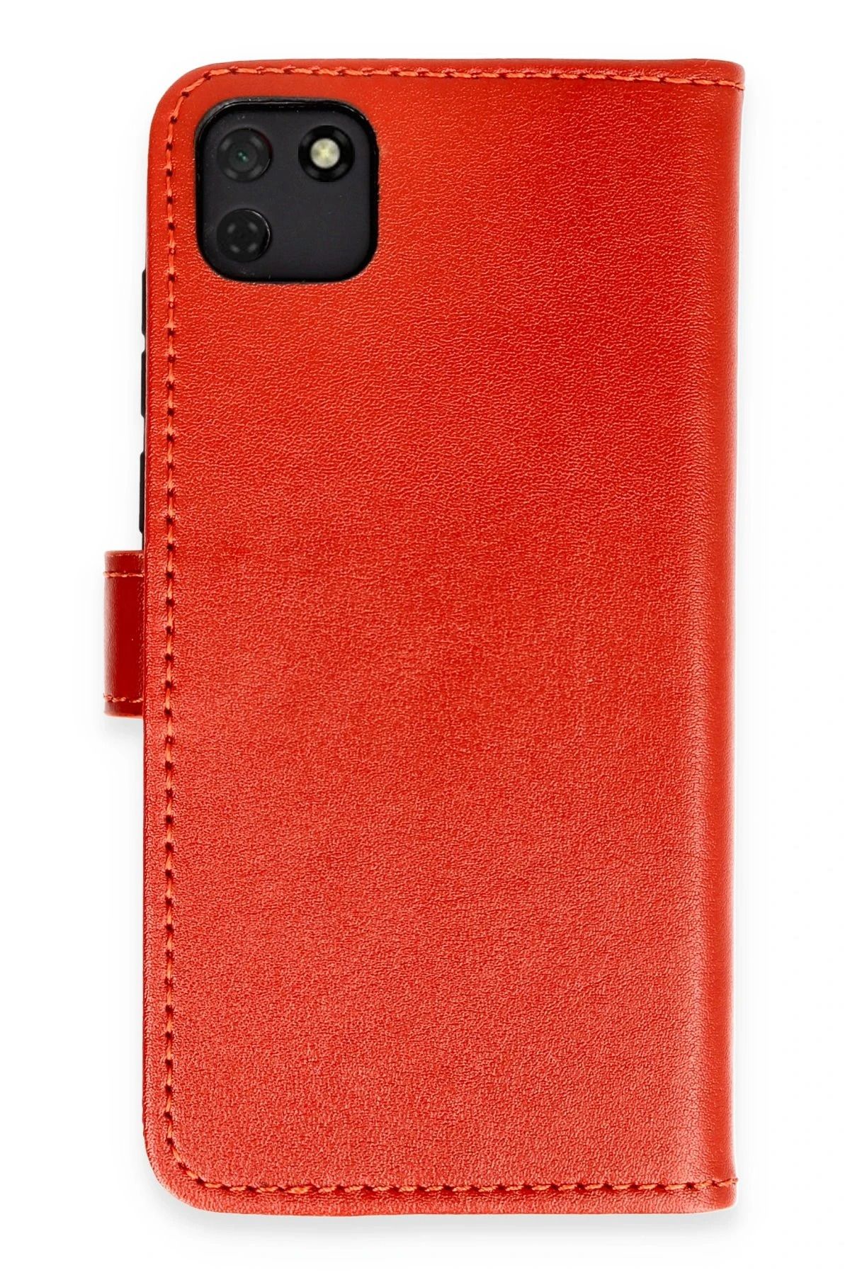 NewFace Huawei Y5P Kılıf Trend S Plus Kapaklı Kılıf - Kırmızı DRSTR
