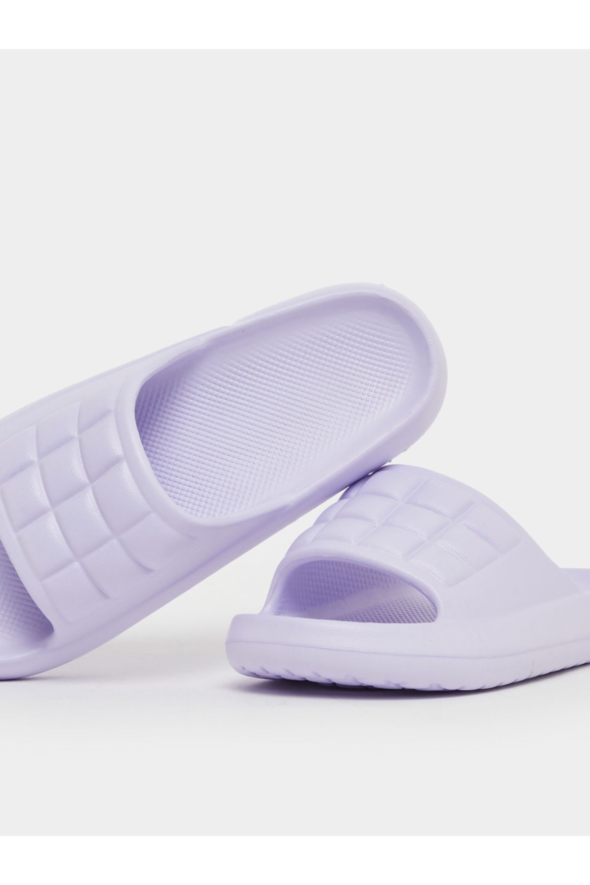 Take Two By Styli-Textured Checked Slip-On Slippers 3