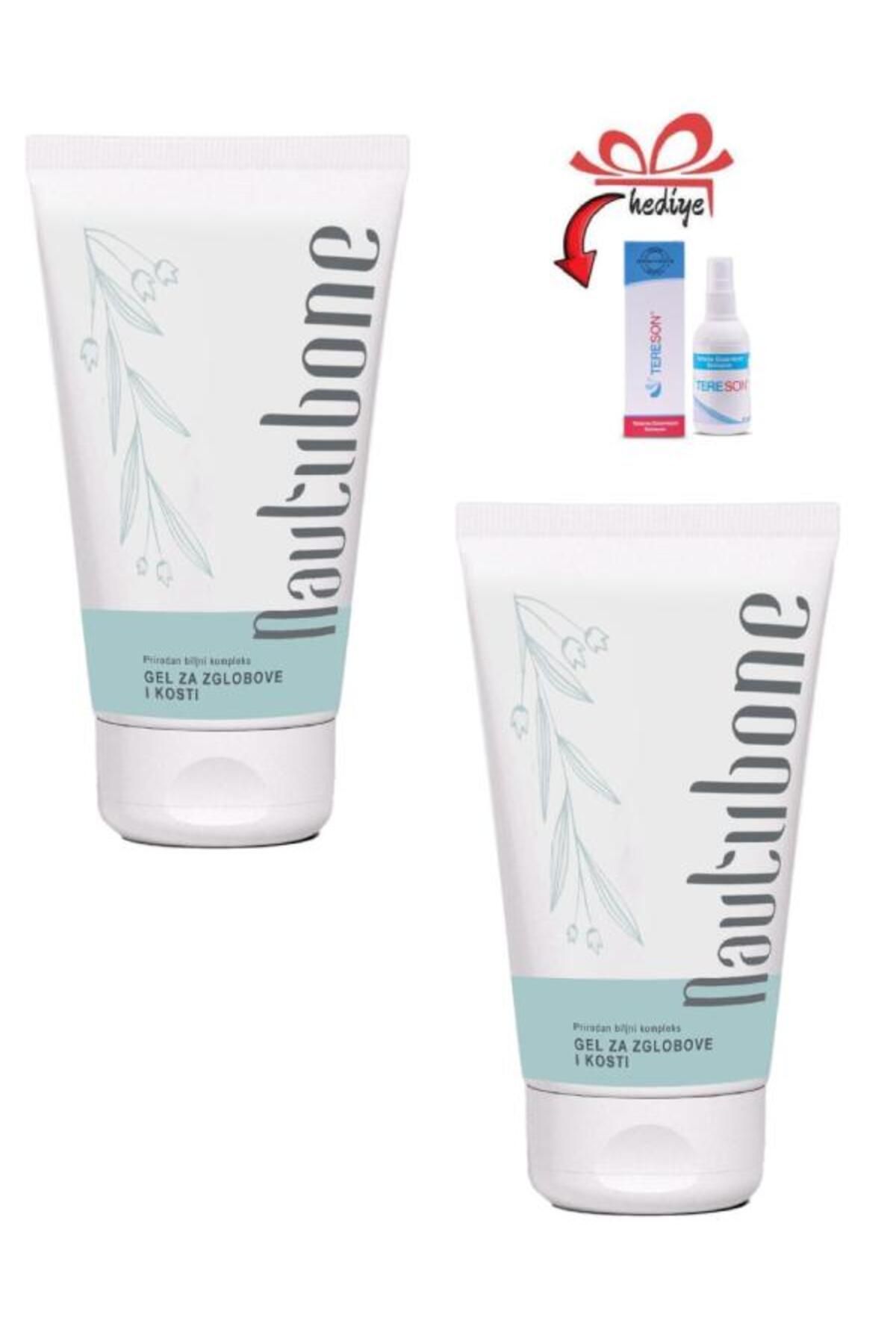 Kişisel ECZA Nautubone Eklemlere Fıtık Bel Kas Sızılarına Masaj Bakım Kremi 50 ml x 2 ad+Tereson Sprey ile