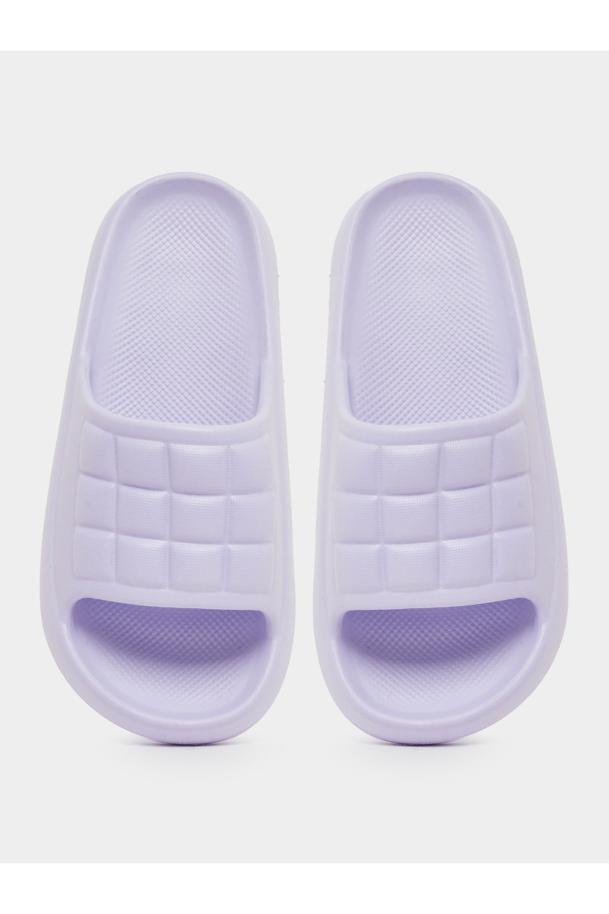 Take Two By Styli-Textured Checked Slip-On Slippers 5