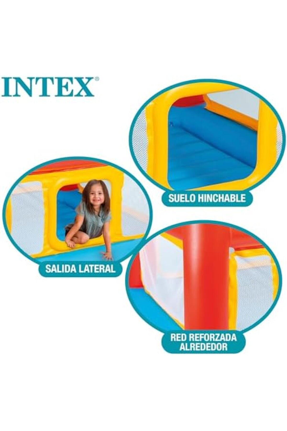 Intex-PlayHouse Jump O Lene, Multi Colour, Black 6