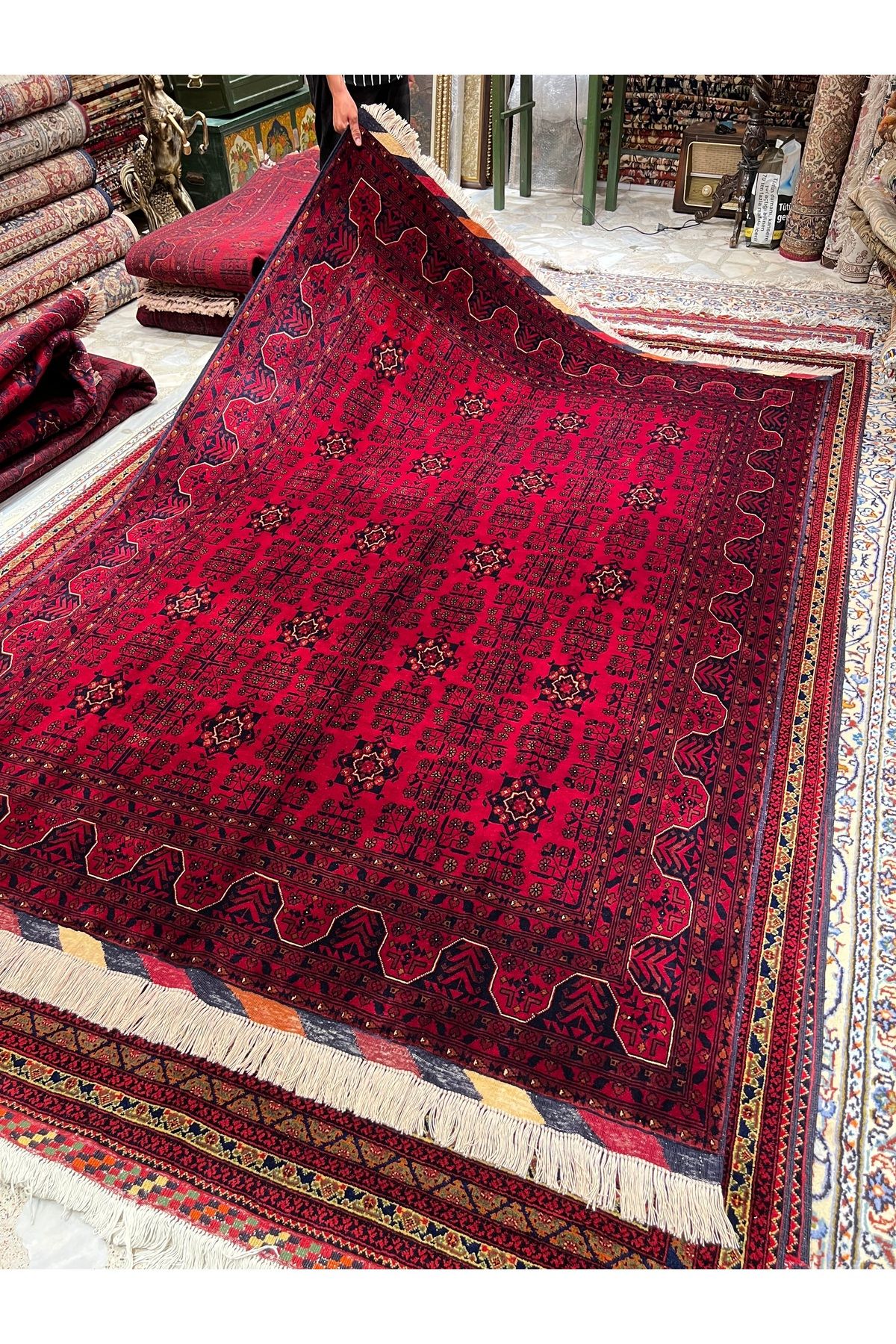 RD RAMAZAN DAĞ EL HALI SANATI El Dokuma Afgan Bilicik Halısıdır Birinci Sınıf Kalitesi Ebat 242x174