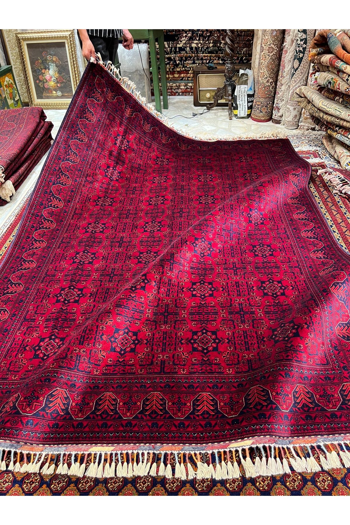 RD RAMAZAN DAĞ EL HALI SANATI El Dokuma Afgan Bilicik Halısıdır Birinci Sınıf Kalitesi Ebat 240x175
