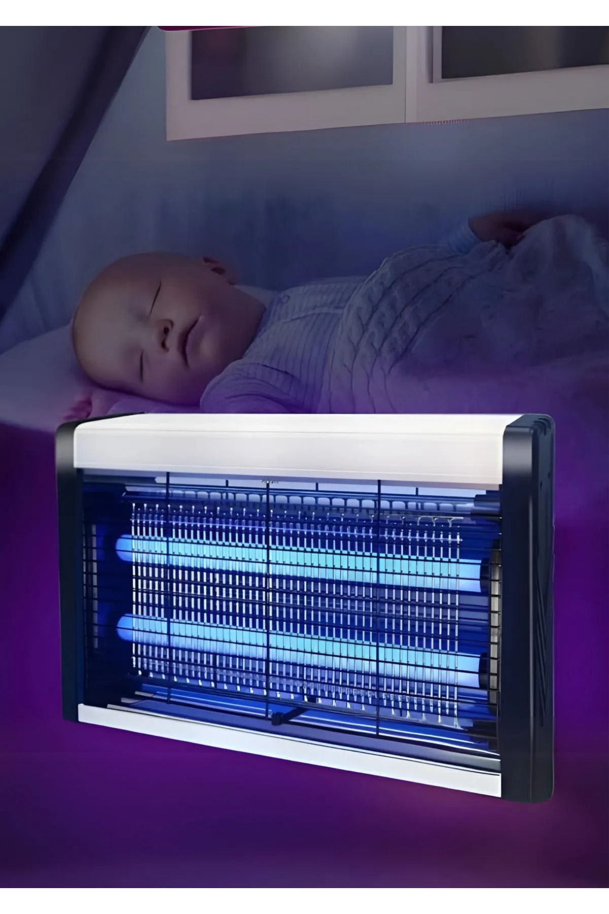 teknotrust Bebek Odası İçin Sessiz Sinek Öldürücü – 4W+4W LED’li Model