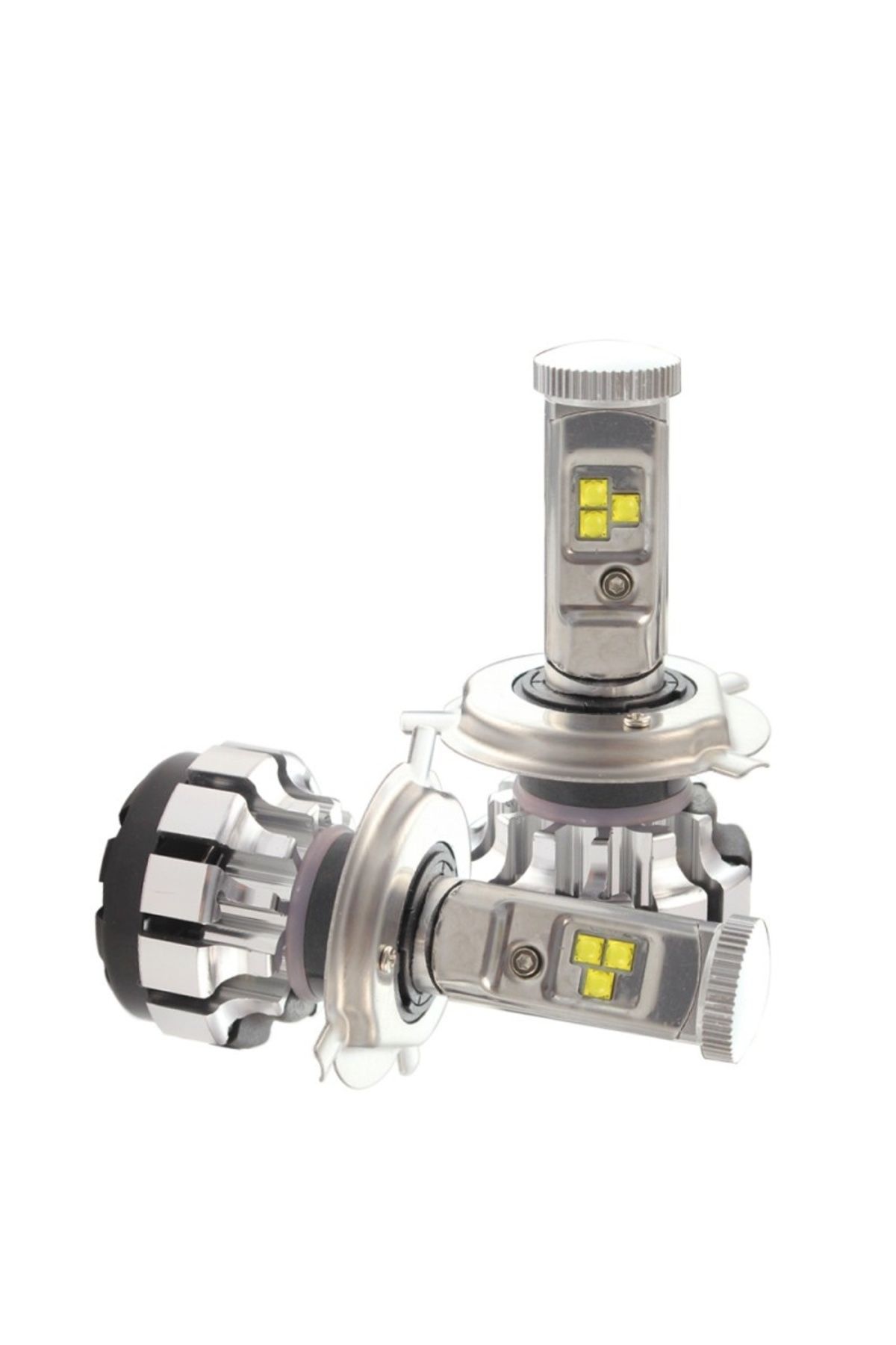 TECHSTAR-Set de 2 LED-uri auto Techstar® T1S, H4, 40w, 8000 lumeni, 6500K, AUTO, 12-24 volți, CREE, Canbus, aluminiu 7