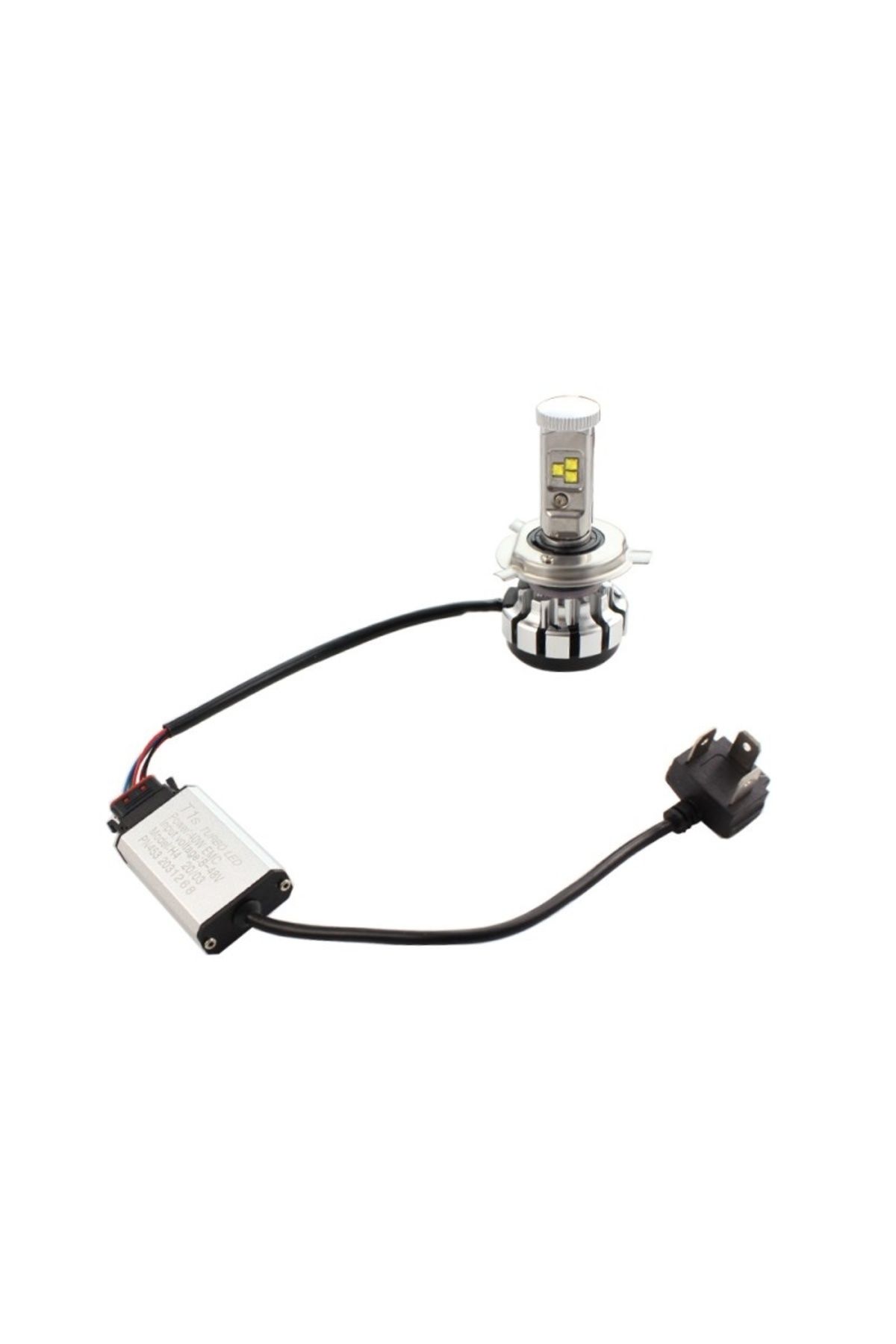 TECHSTAR-Set de 2 LED-uri auto Techstar® T1S, H4, 40w, 8000 lumeni, 6500K, AUTO, 12-24 volți, CREE, Canbus, aluminiu 2