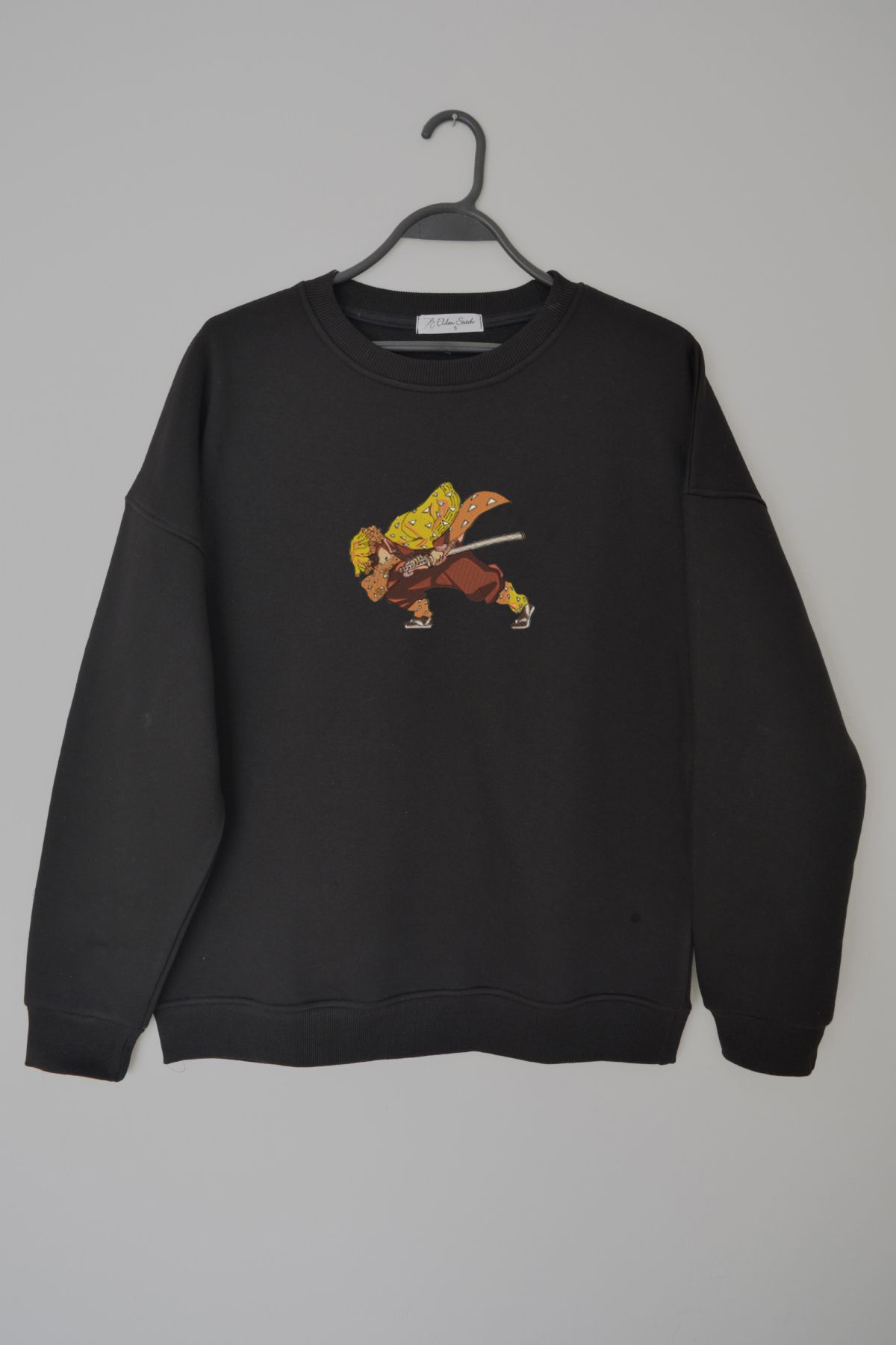 EldenStitch Zenitsu Nakış İşlemeli Unisex Oversize Sweatshirt