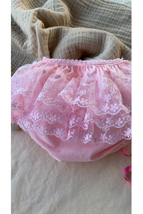 Honeybeeatelier Bebek elbise altı süslü külot