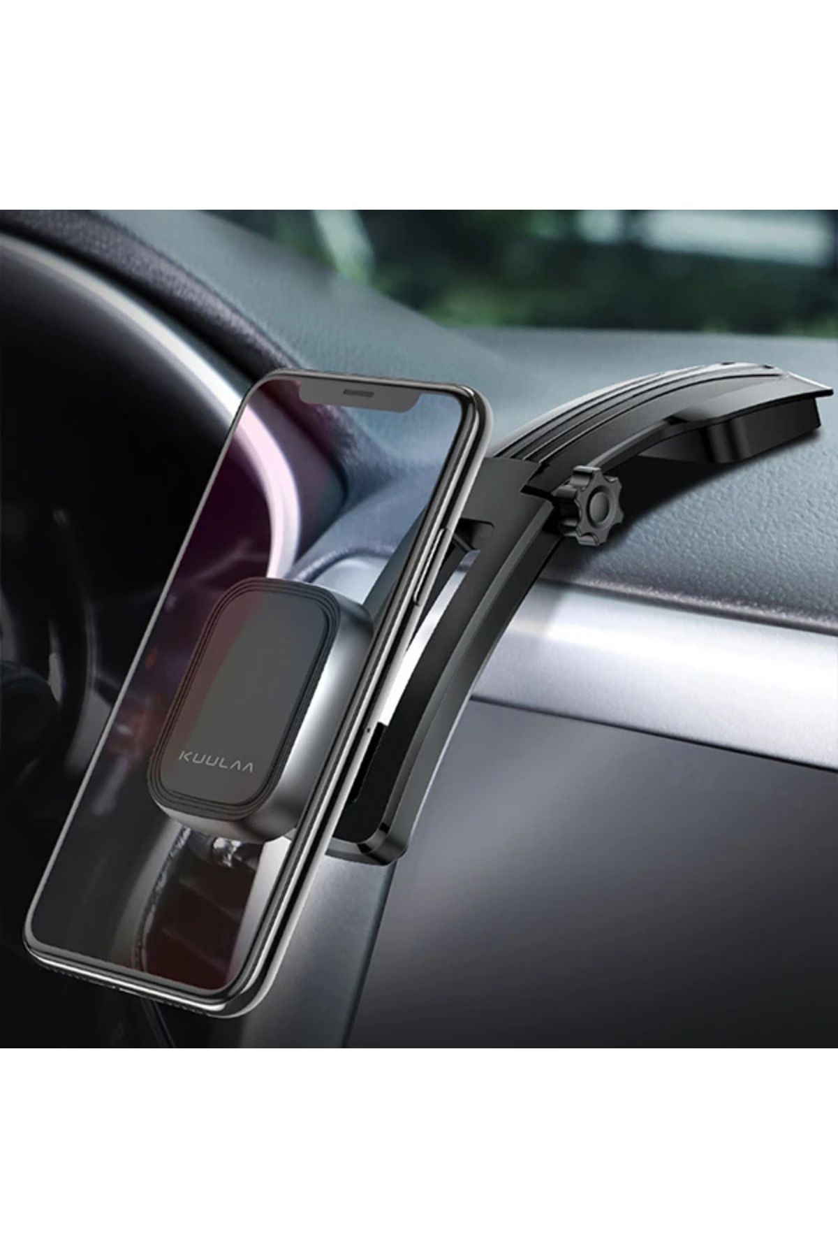Lokal Marketing KUULAA Center Console Mıknatıslı Cep Telefonu Araç Tutucu-(5775) - LKM9782-1825