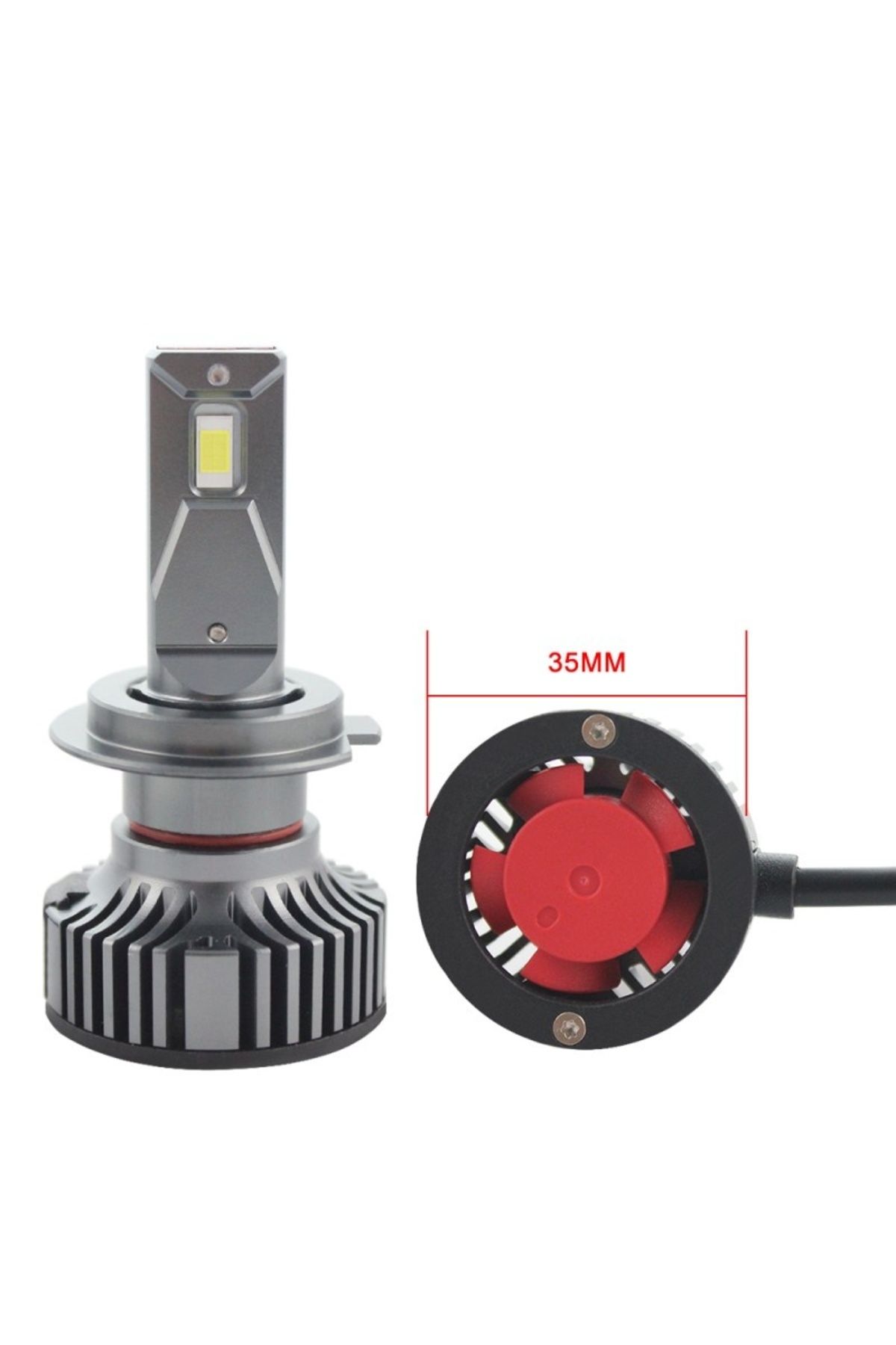 TECHSTAR-Set of 2 Techstar® K9 Auto LEDs, H7, 50w, 6000 Lumens, 6500K, AUTO, 12-24 Volts, CSP, Canbus, Copper 2
