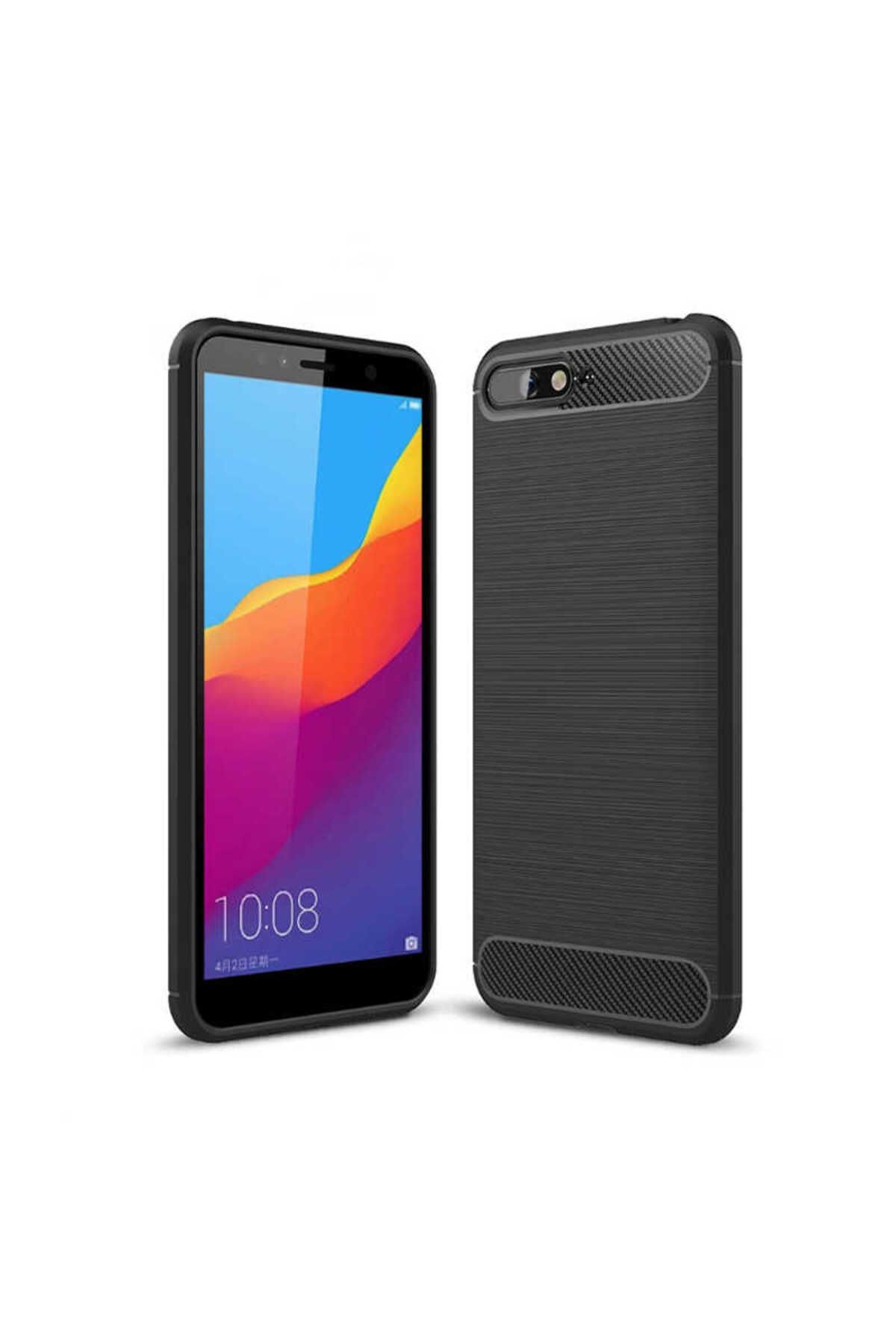 halkhouse Huawei Y6 2018 Kılıf Slim Fit Esnek Kırılmaz Şık İz Yapmaz Room Silikon Kapak