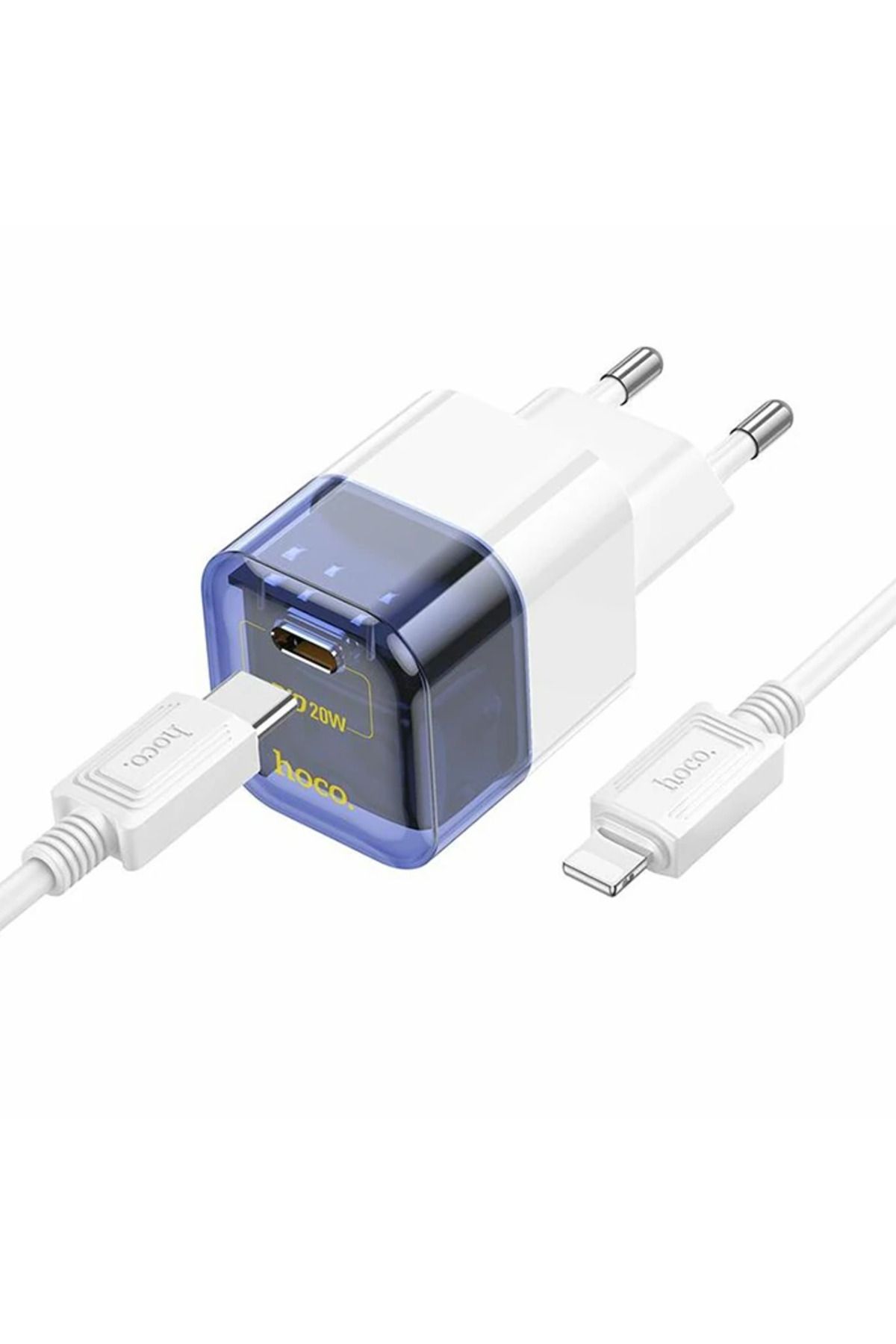 Lokal Marketing HOCO C131A Platinum PD30W+QC3.0 Girişli Hızlı Şarj Başlığı Ve Type-C To iPho - LKM3168-3649