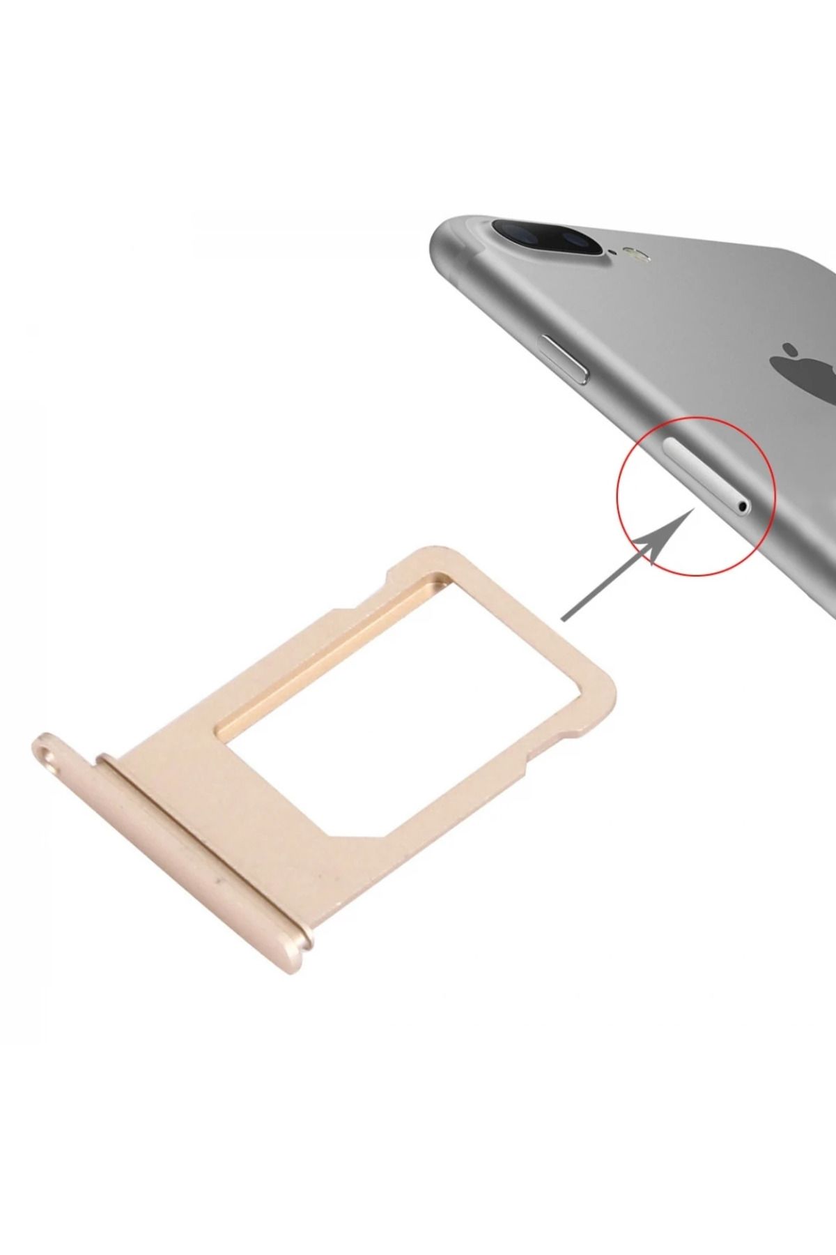 Lokal Marketing İPhone 7 Plus Sim Kart Kapağı-(5775) - LKM4321-1201