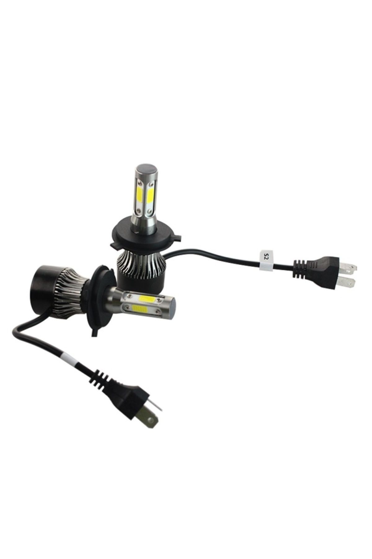 TECHSTAR-Set of 2 Techstar® S4 Auto LEDs, H4, 40w, 4000 Lumens, 6500K, AUTO, 12-24 Volts, COB, Canbus, Alumin 5
