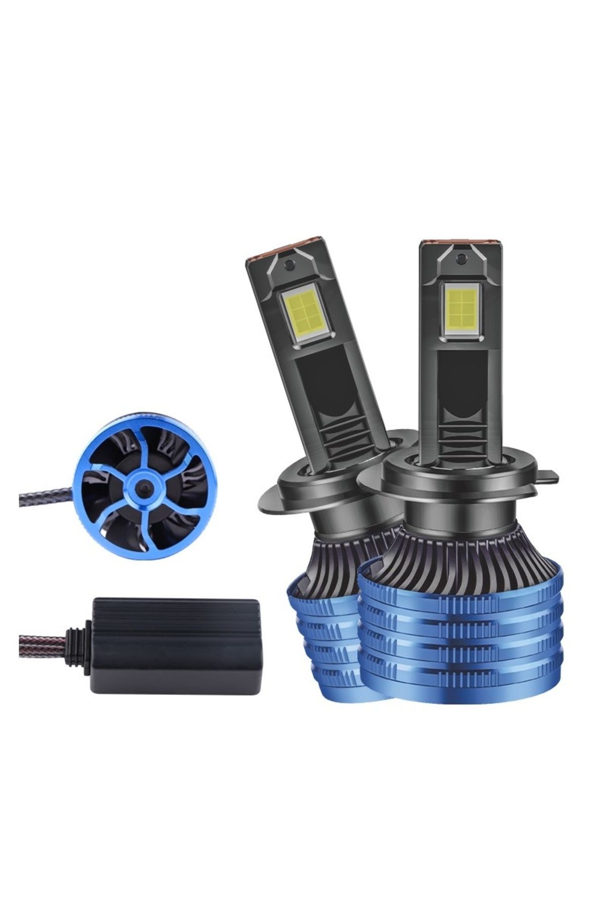 TECHSTAR-Set of 2 Techstar® P41 Auto LEDs, H7, 100w, 16000 Lumens, 6500K, AUTO, 12-24 Volts, CSP, Canbus, Cop 9