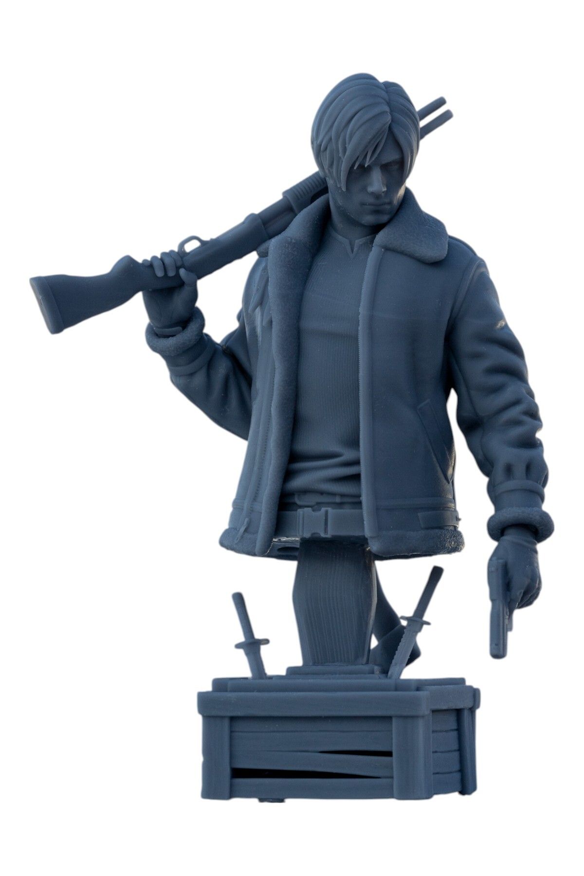 Miyazaki Premium Leon Scott Kennedy Büstü | Resident Evil Koleksiyonu