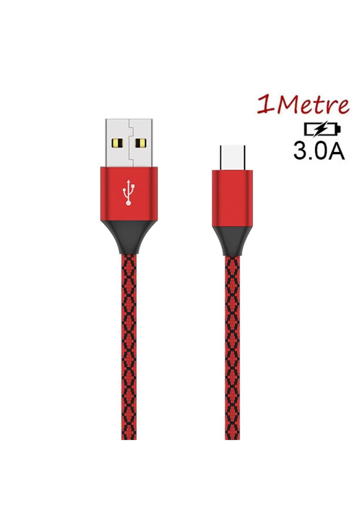 Notcraft Ally Usb TYPE C 3.0A Hızlı Kopmaz Halat Usb Şarj Kablosu 1MM-(5775) - NOTFRAFT4037-5325
