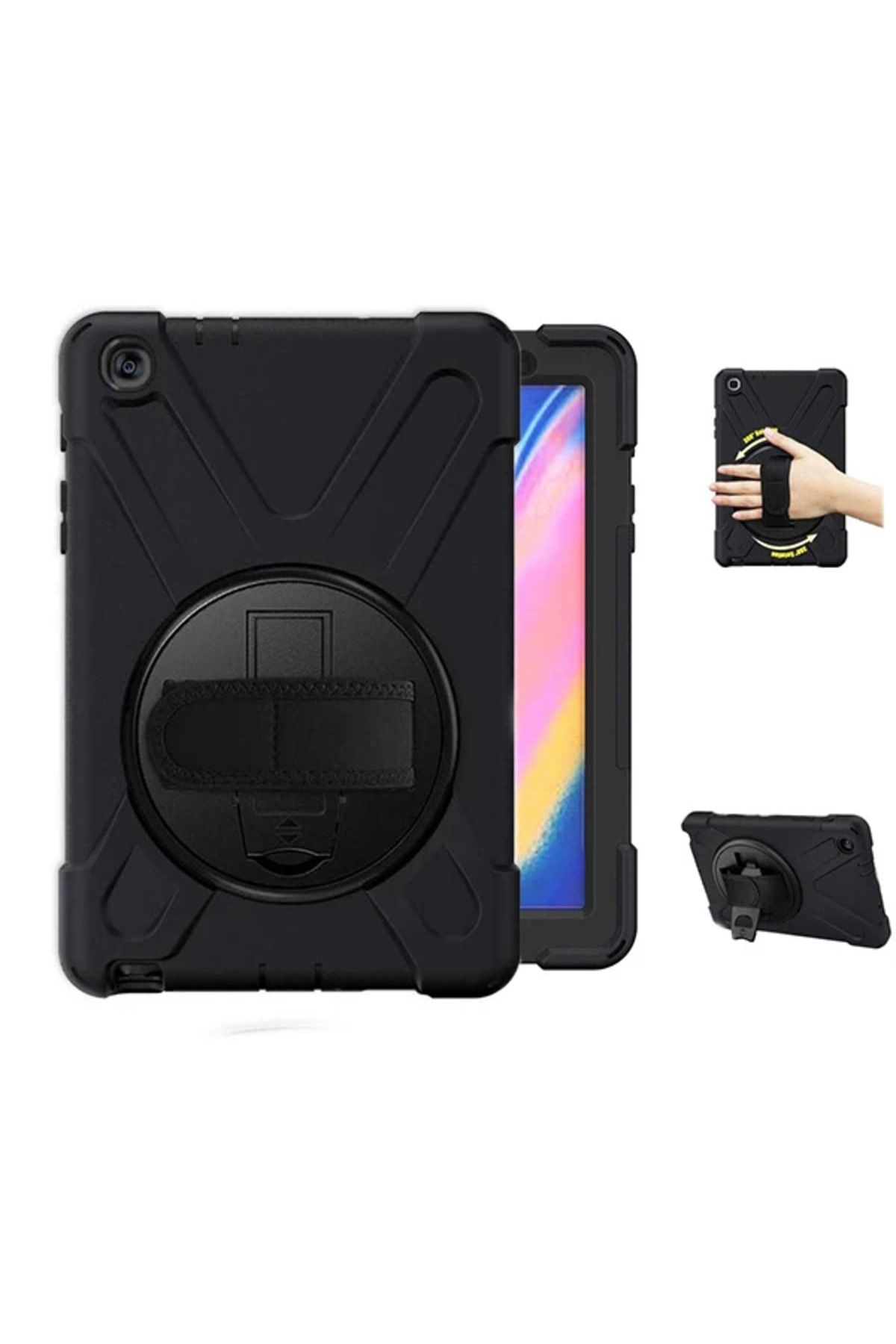 Uyguna Kapında Ally Galaxy Tab P200-P205 3 Katmanlı Standlı Zırh Kılıf-Shockproof-(5775) - SVU2312-8192