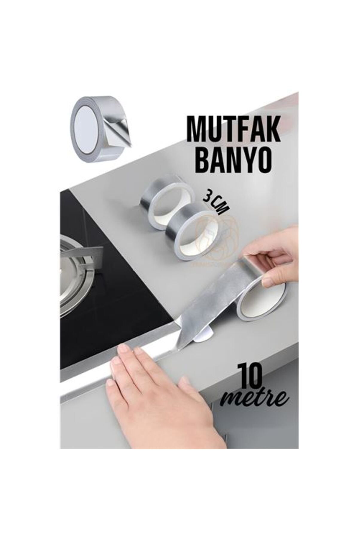 ONE Kendinden Yapışkanlı Alüminyum Su Sızdırmaz Yanmaz Bant 10 Metre - CDY9376-8256