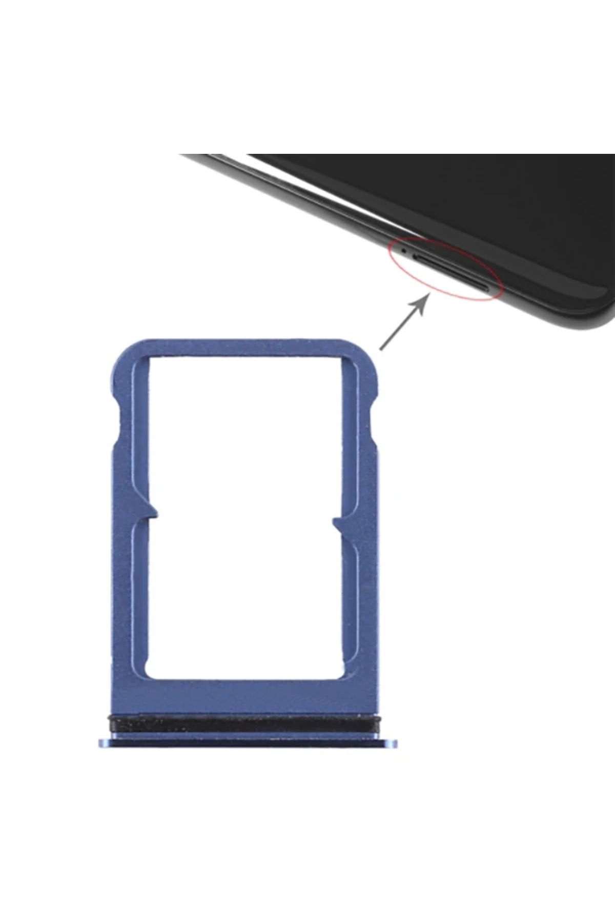 mudikonsept Xiaomi Mi 8 Sim Kart Hafıza Kart Tutucu Kapak-(5775) - MDE8322-4959