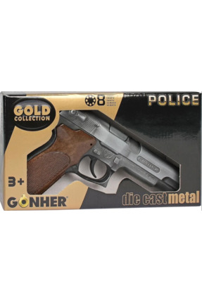 ÇEŞİT SEPETİM Erkek Çocuk Oyuncak Gonher 8'li Gri Metal Polis Koleksiyon Mant...