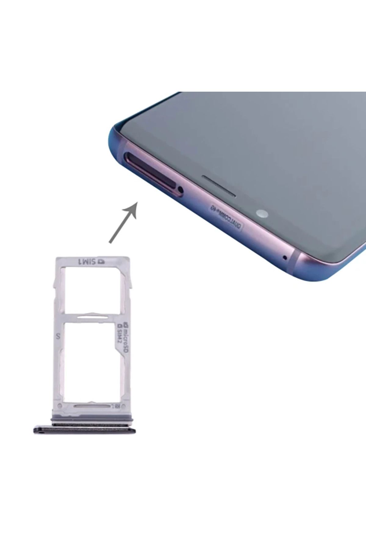 mudikonsept Ally Samsung Galaxy S9S9+ Plus İçin Sim Hafıza Kart Kapağı Tutucu-(5775) - MDE9863-5828