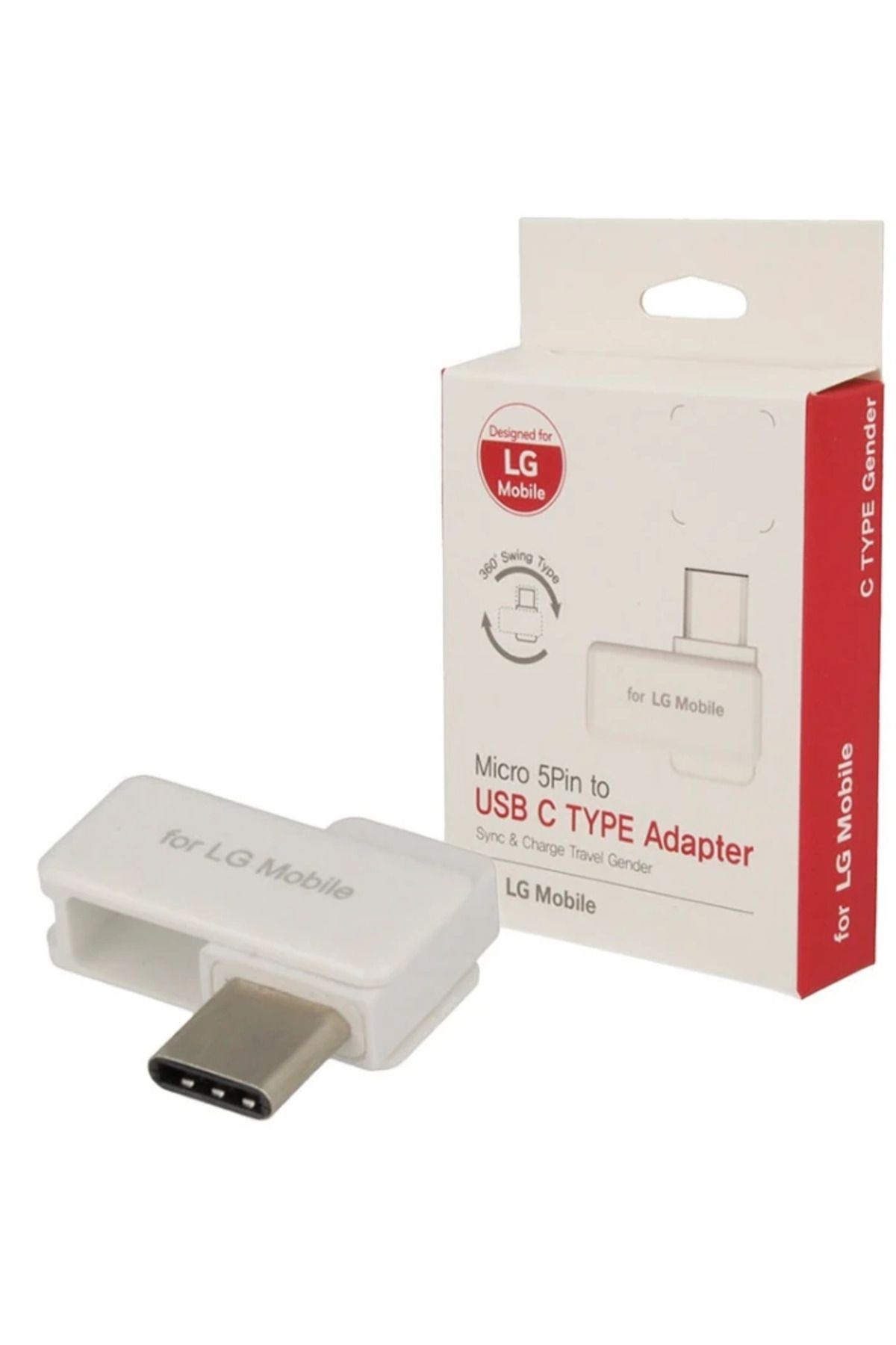 mudikonsept Lg Micro Usb To Type-C Çeviriçi Başlık Adaptör (or)-(5775) - MDE3588-6487
