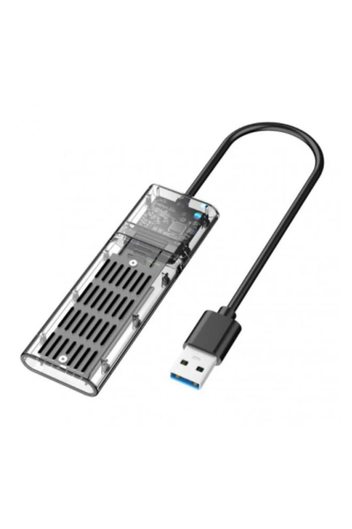 demila ALLY M.2 Sata USB 3.0 Gen1 SSD Harddisk Kutusu M.2 NGFF- JMS578 Kapaklı-(5775) - MLA2121-7610