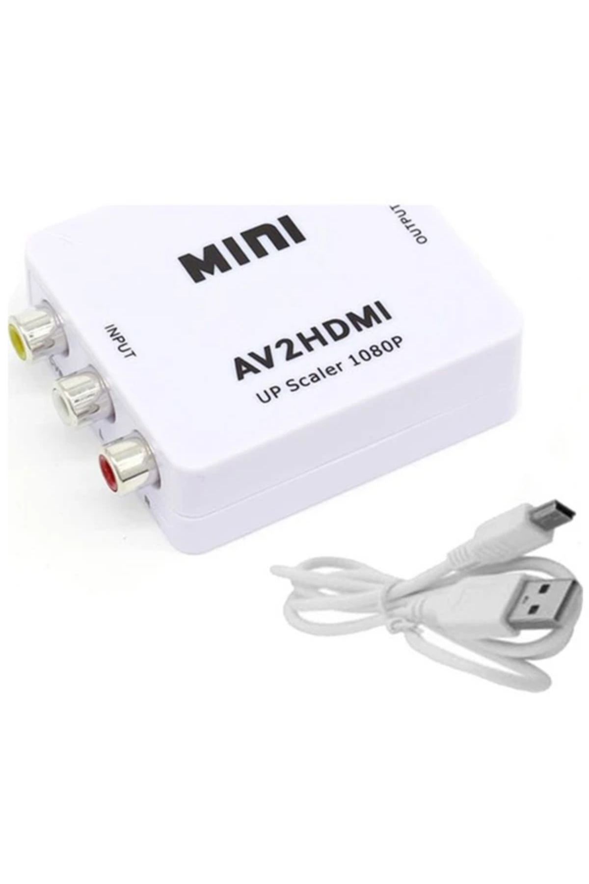 Uyguna Kapında ALLY Av To HDMI Mini Switch Rca Composit Audio Video HDMI Görüntü Çevirici Full - SVU3832-5956