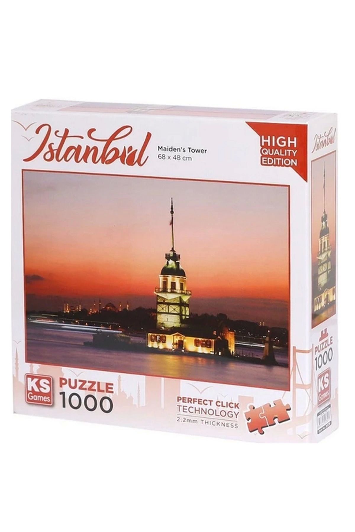 BYR Fırsat Byr Ks Games Kız Kulesi Ve Gün Batımı Puzzle 1000 Parça 20729 Yeni