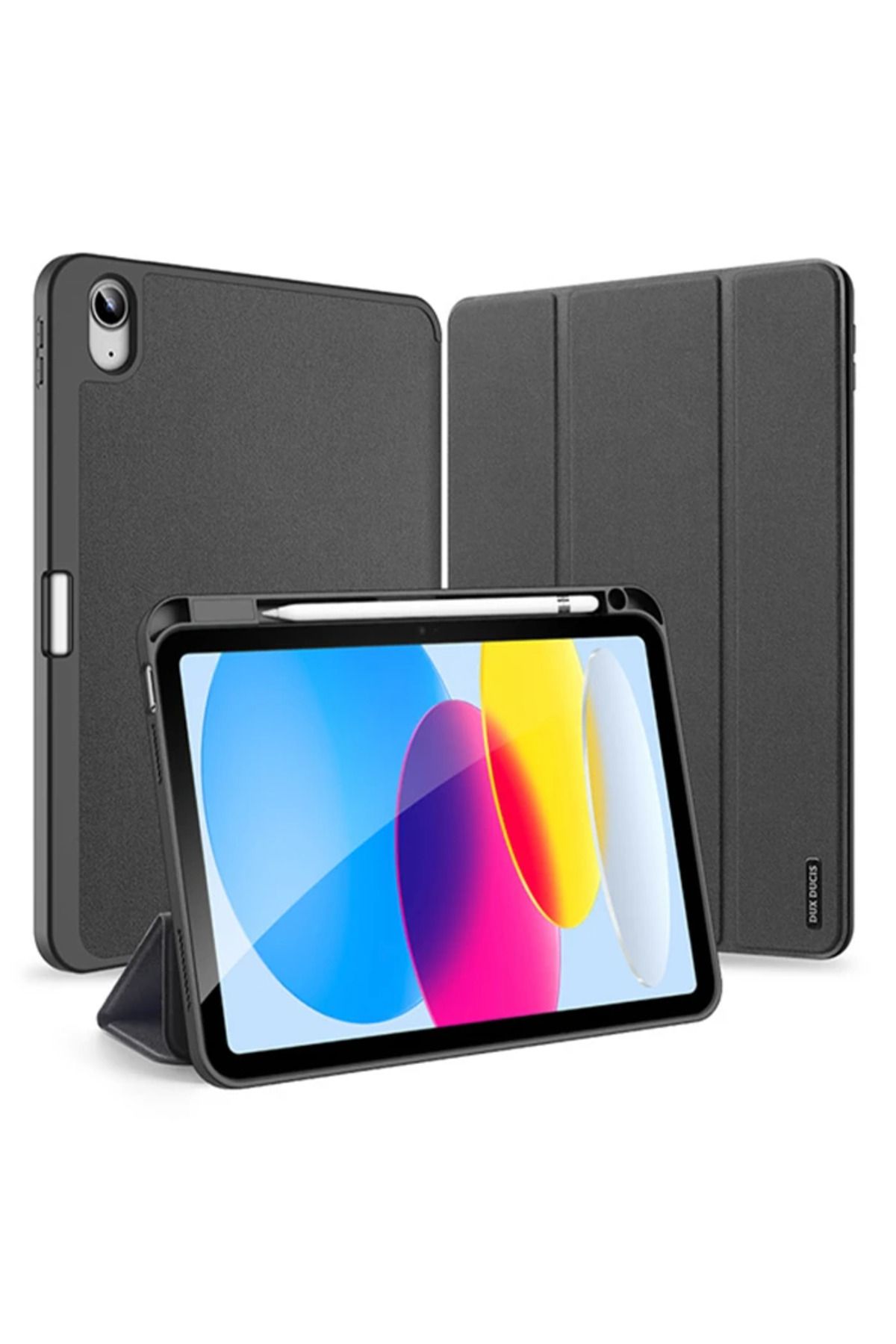 Uyguna Kapında Dux Ducis iPad 10.9 2022 Kılıf Domo Series Kalem Bölmeli Mıknatıslı Standlı K - SVU7049-8536