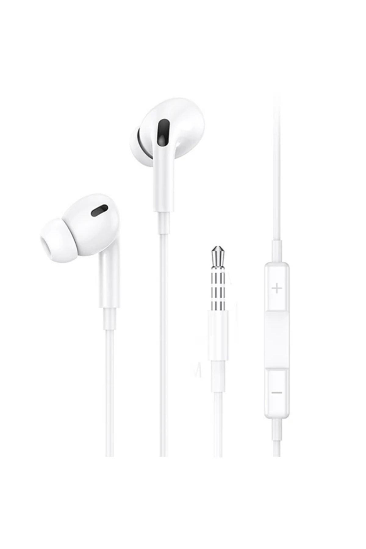 Uyguna Kapında USAMS 3.5mm Jack Mikrofonlu Kulaklık 1.2M-(5775) - SVU3421-7024