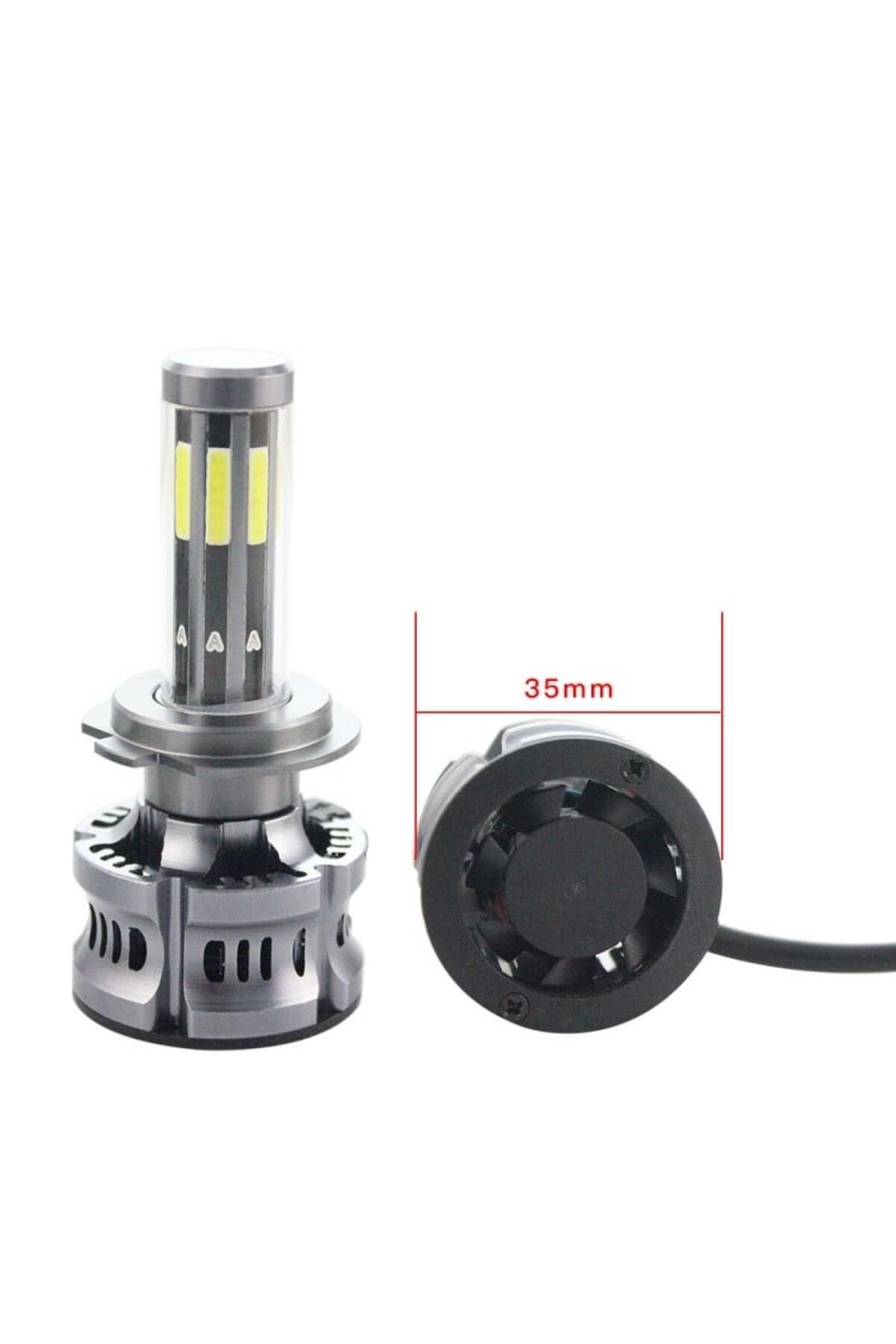 TECHSTAR-Set de 2 LED-uri auto Techstar® N8, H7, 50w, 5500 lumeni, 3000K-8000K, AUTO, 12-24 volți, COB, Canbus, 5