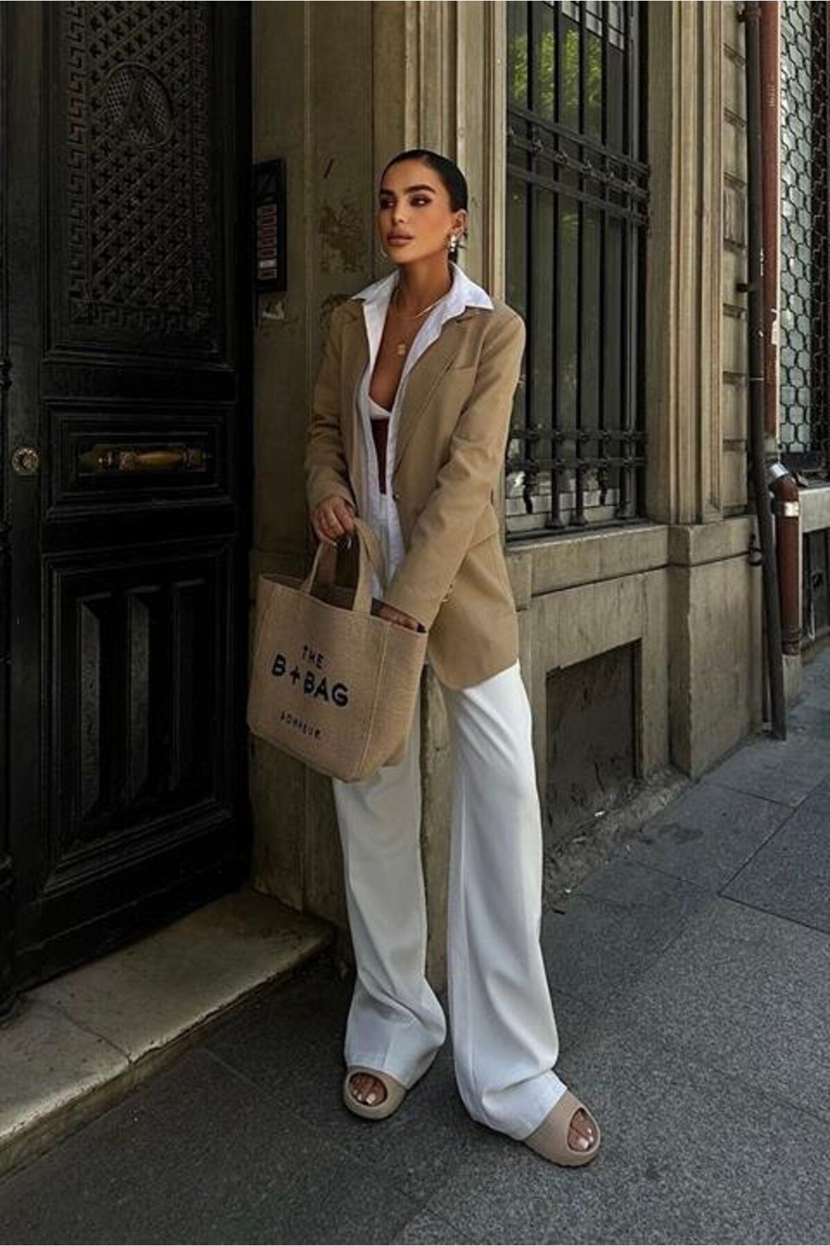 ETİLER COLLECTION Agnes Blazer Keten Ceket 6105