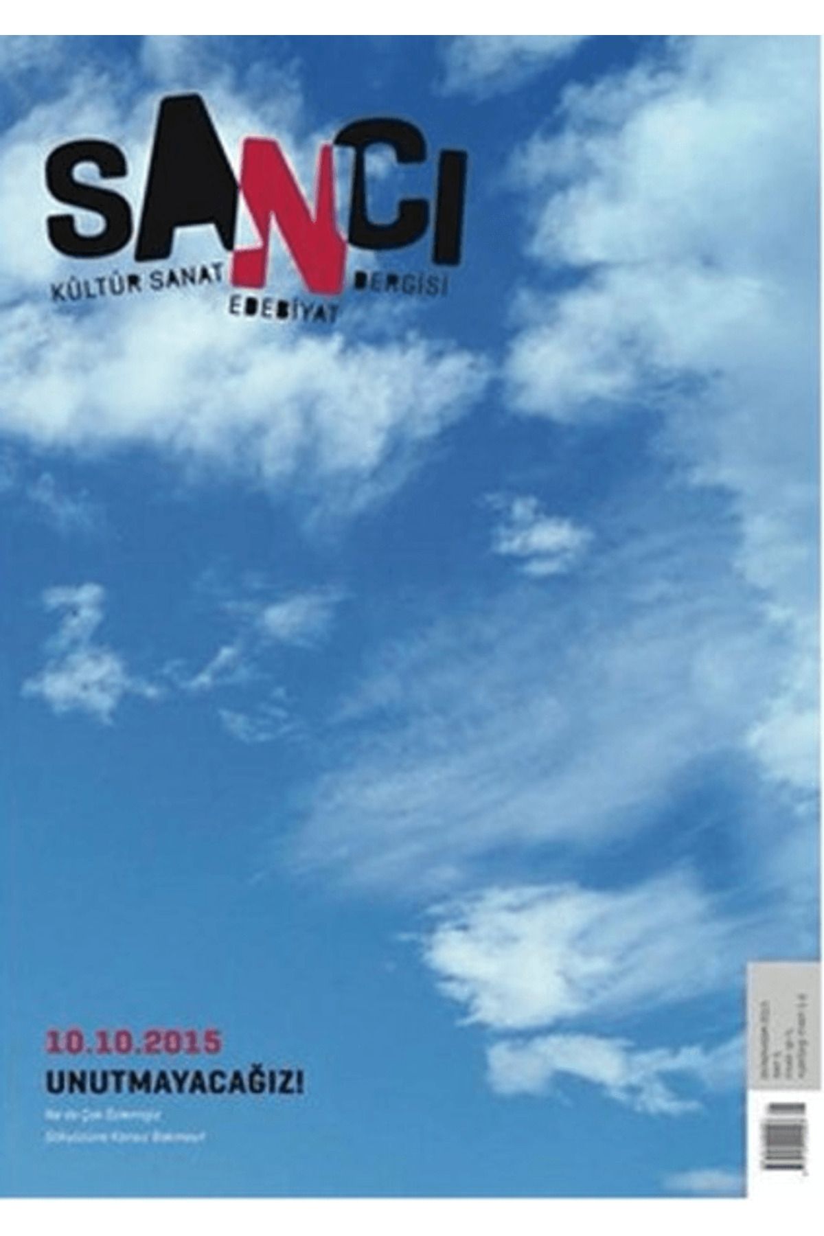 Babek Yayınları Sancı Kültür Sanat Edebiyat Dergisi Sayı: 5 Ekim - Kasım 2015
