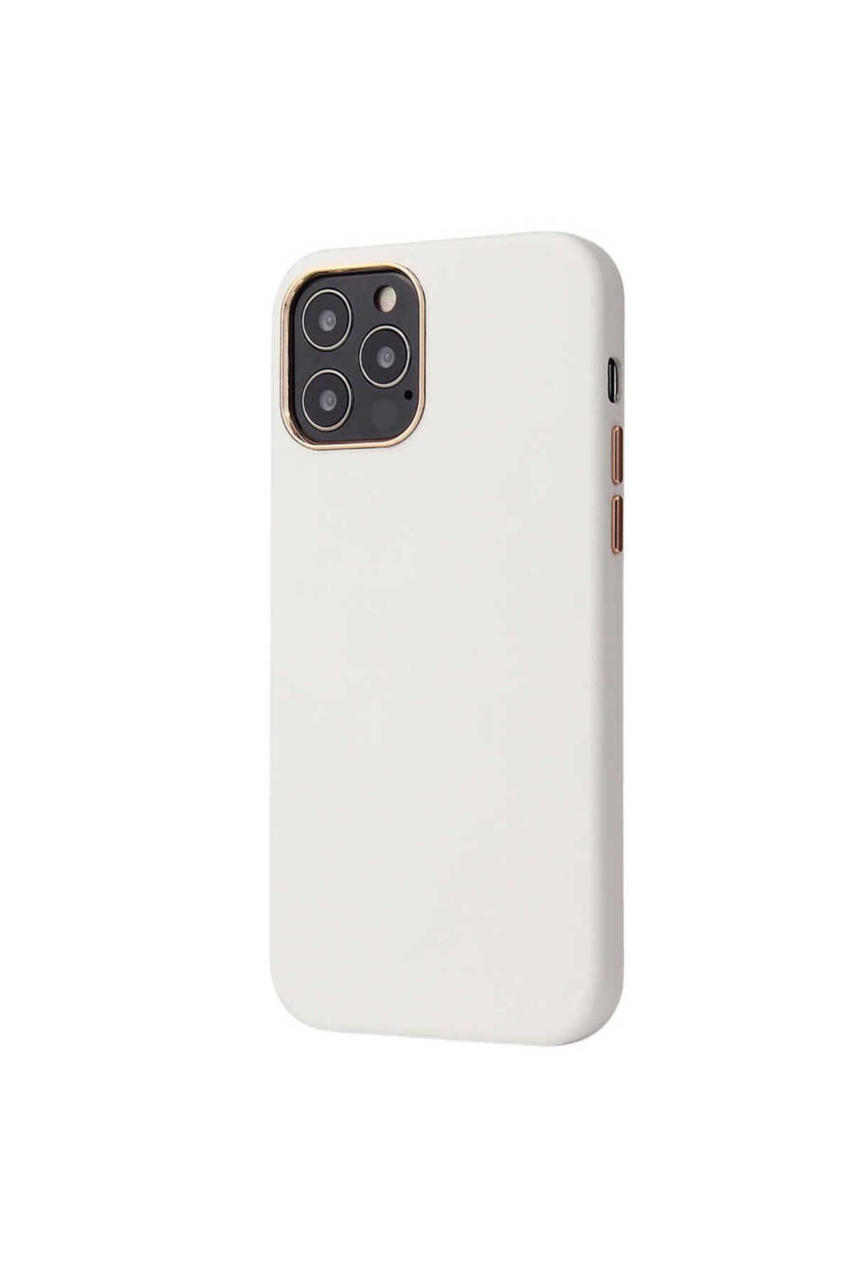 halkhouse İphone 12 Pro Max Kılıf Deri Görünümlü İz Yapmaz Slim Fit Şık Lüks Eyzi Kapak