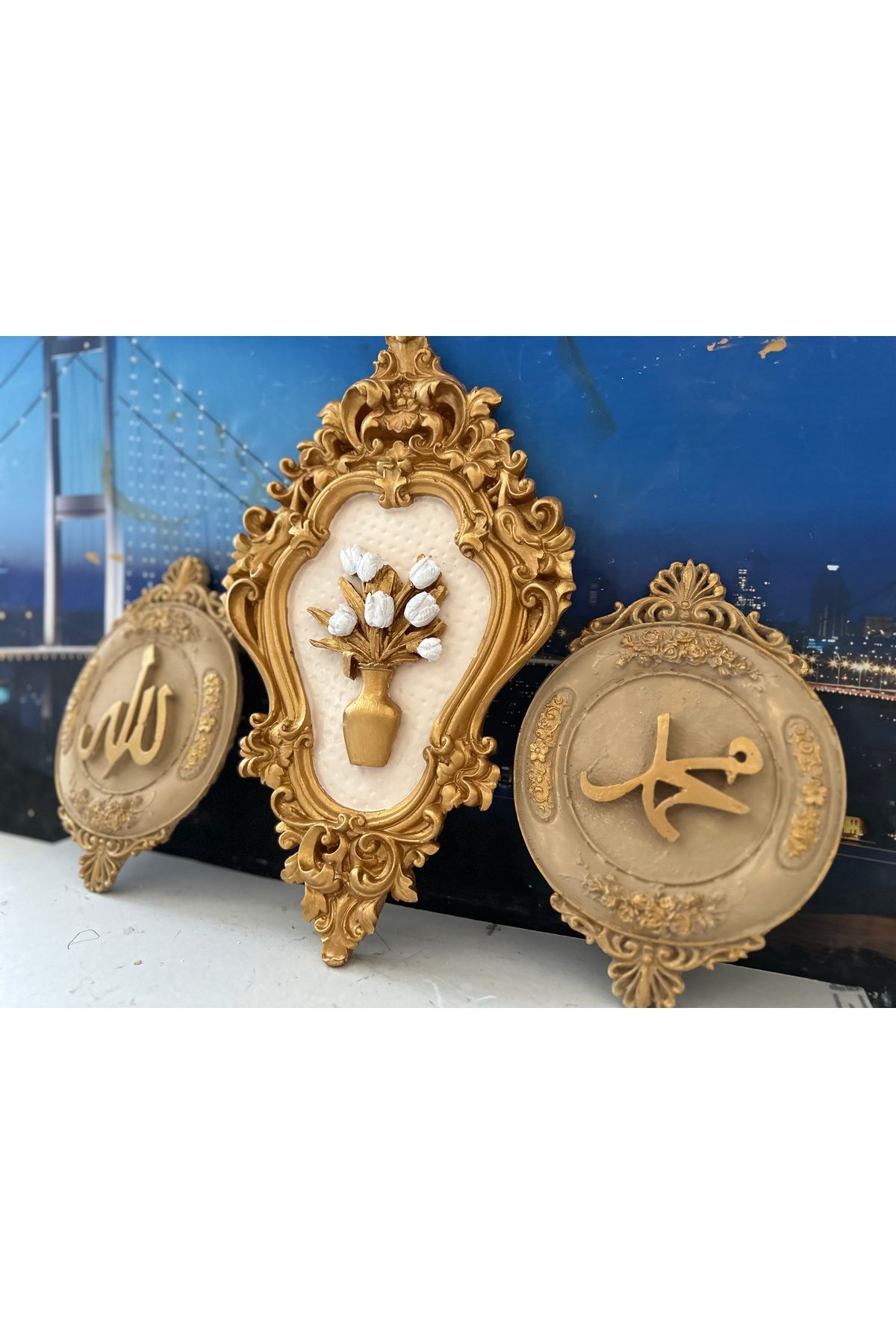 busraconcept Allah Muhammet 3lü set 30cm