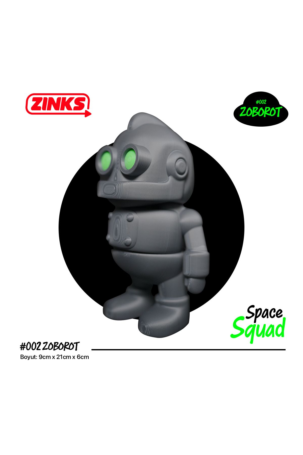 Zınks Store Space Squad - #002 Zoborot Robot Oyuncak / Figür