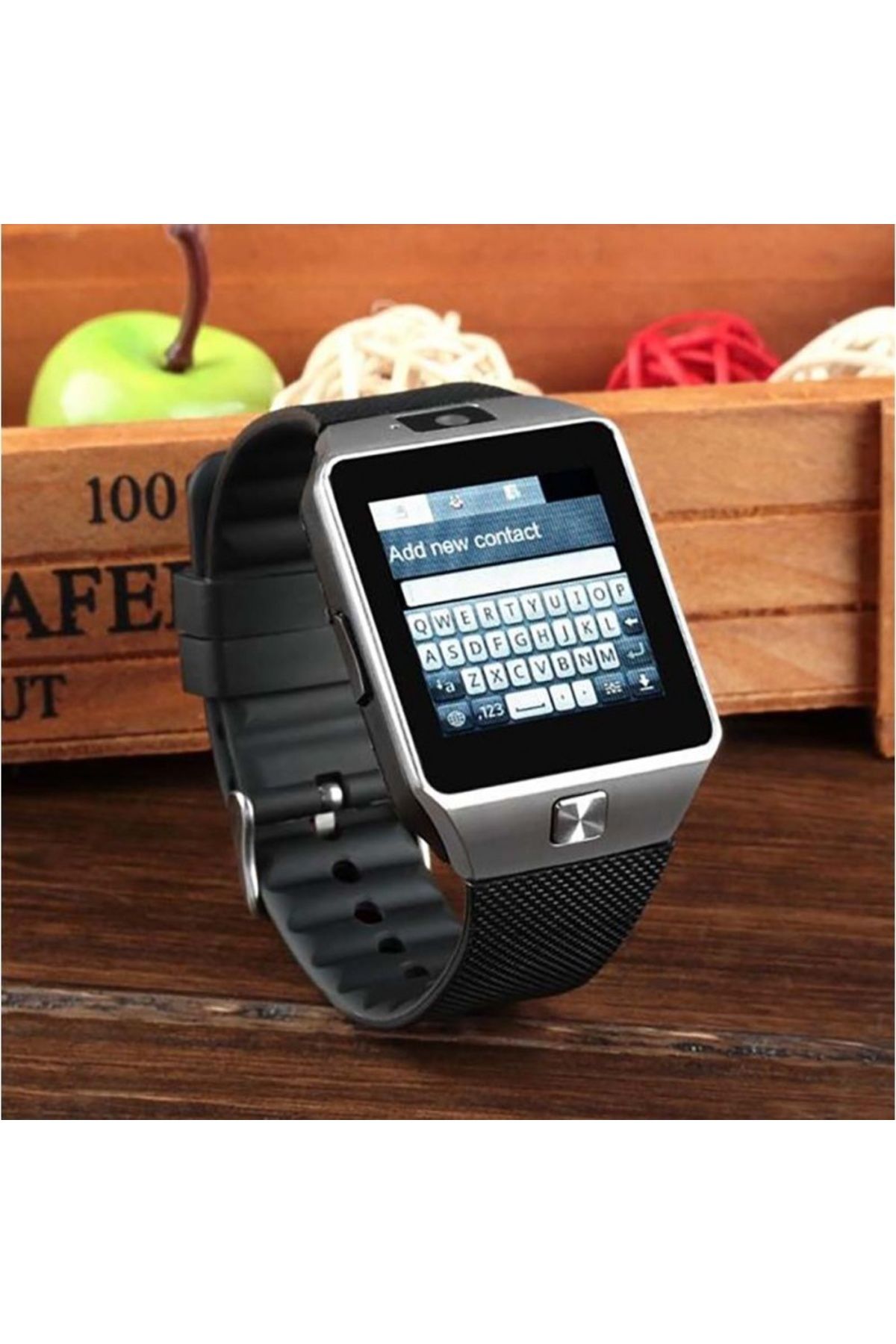 TECHSTAR-Ceas inteligent Techstar® DZ09, LCD de 1,56 inci, SIM, compatibil cu MicroSD, cameră, apeluri, SMS-uri, pedometru, funcție Sleep 6