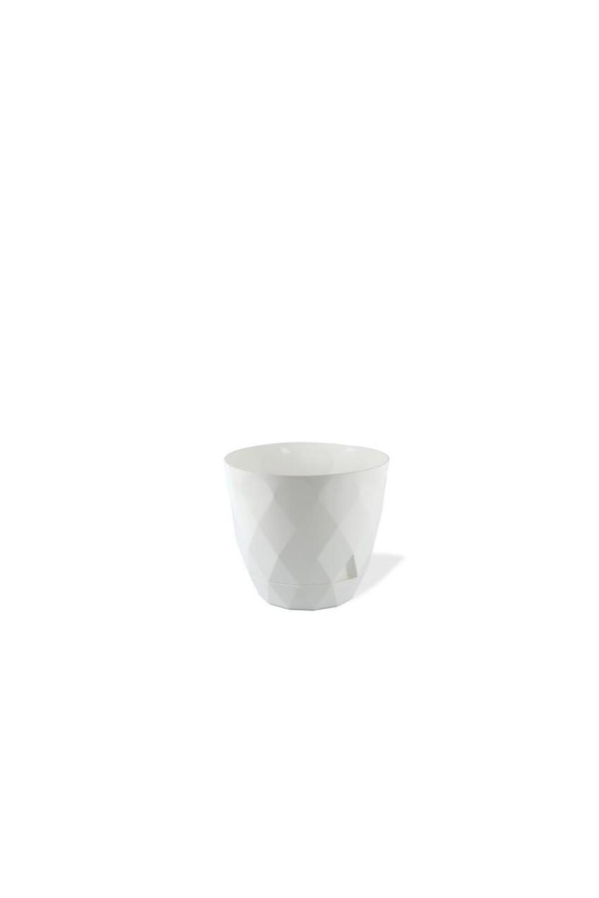 Omnipazar KRS-451 Yakamoz Tabaklı Plastik Saksı Takımı 0.65 Litre No 1