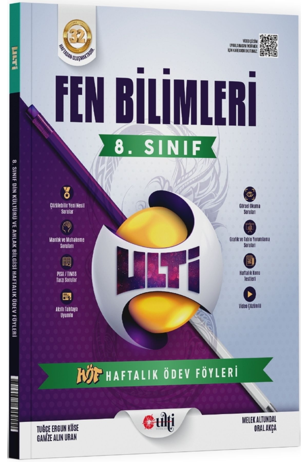 Ulti Yayınları Ulti Yayınları 8.Sınıf LGS Fen Bilimleri Haftalık Ödev Föyleri