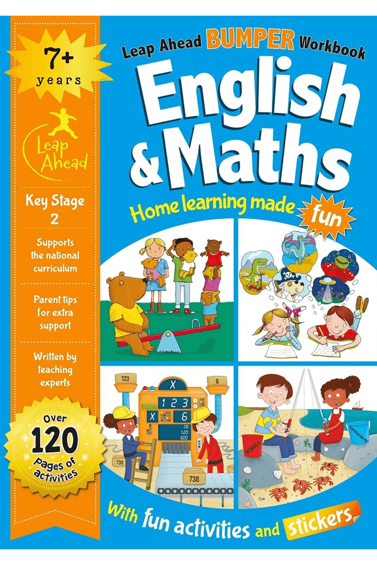 Igloo Books Leap Ahead Bumper Workbook: 7+ Years English and Maths