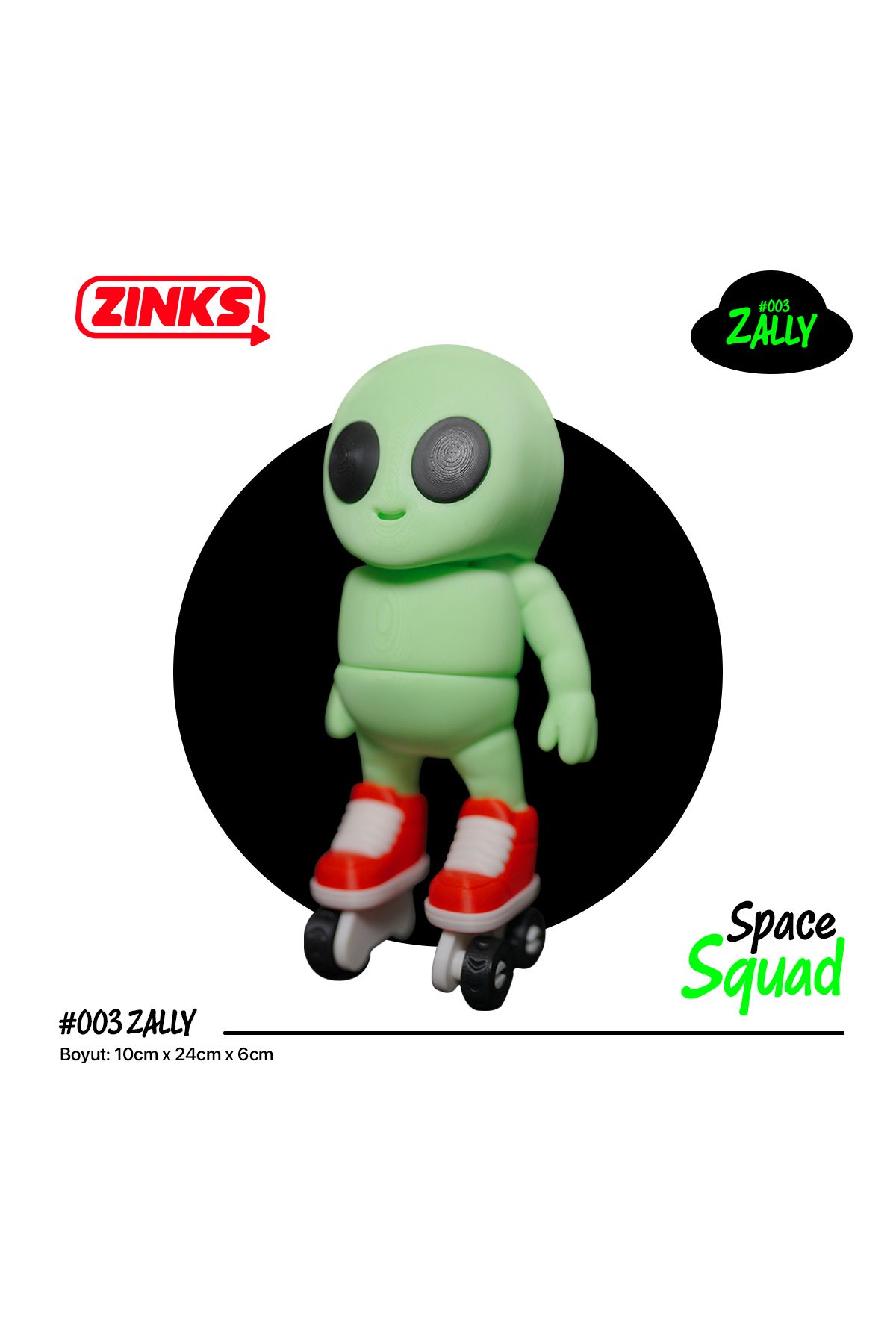Zınks Store Space Squad - #003 Zally Uzaylı Oyuncak / Figür