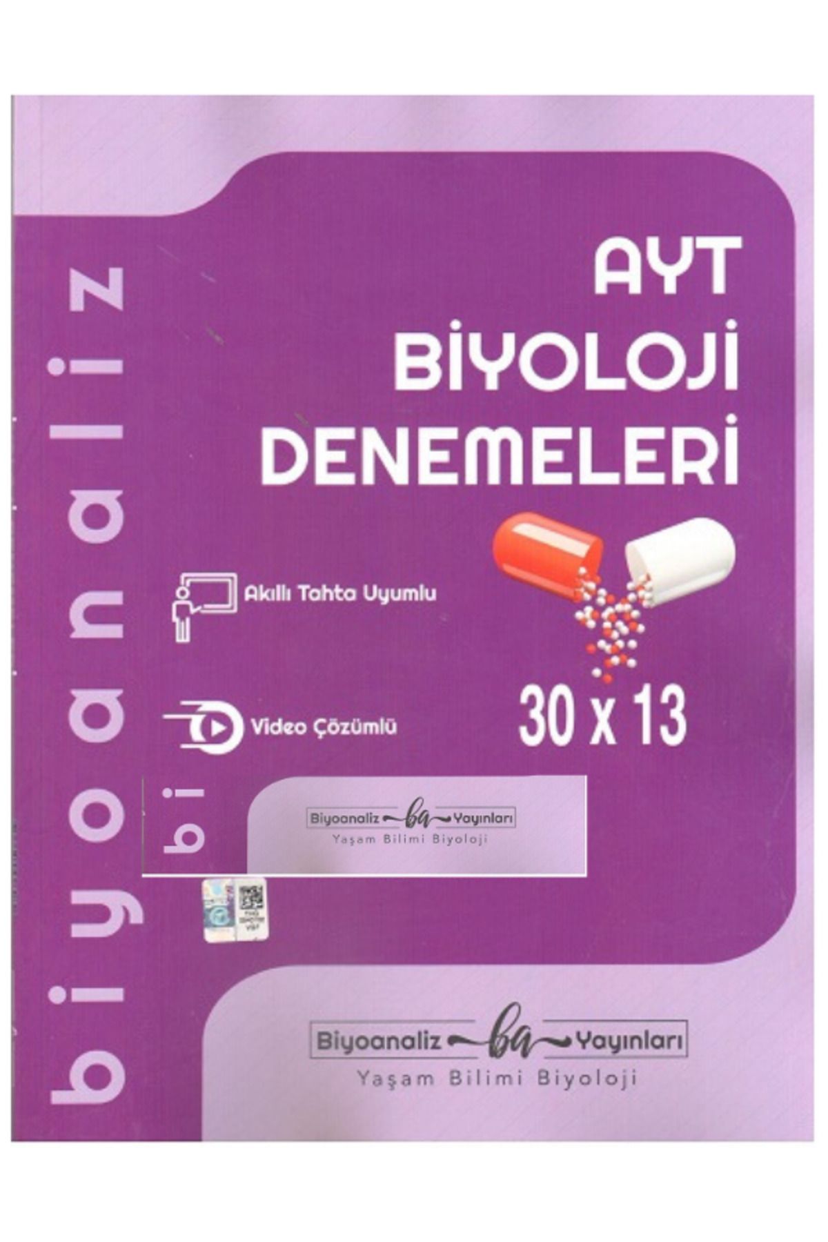 Biyoanaliz Yayınları Biyoanaliz 30 x 13 AYT Biyoloji 30 x 13 Denemeleri