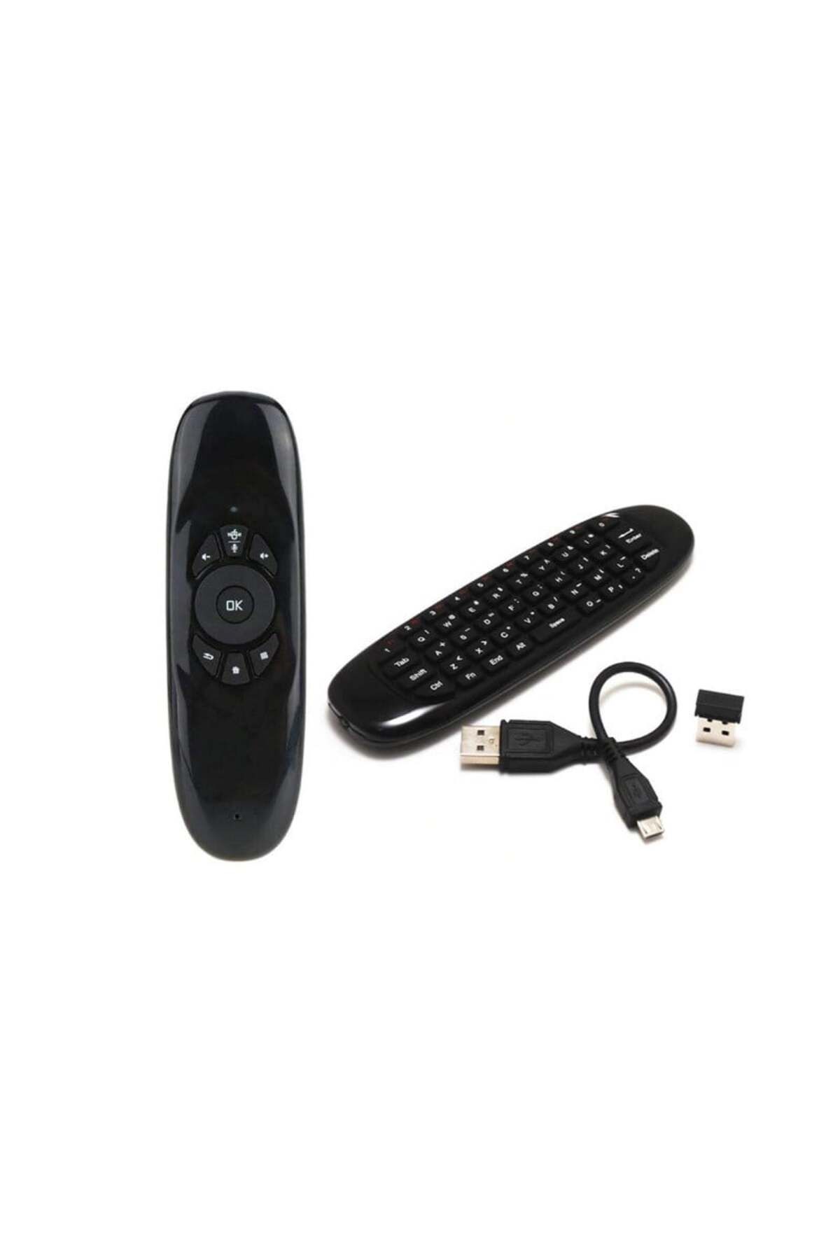 TECHSTAR-® R15 Wireless Keyboard, Qwerty, Air Mouse, Mini Remote Control, Wireless 2.4g, Gyroscope, F 2