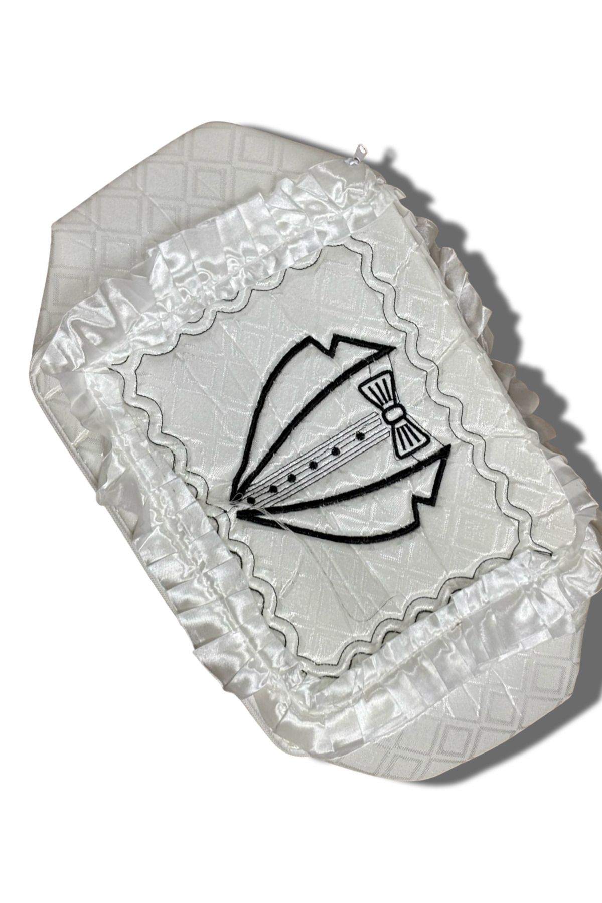 Muensu 1 Adet 40*35 Küçük Boy Sırma Kadife Hurç, Süslemelik Çeyizlik Hurç, Tekli Hurç, One Size 004