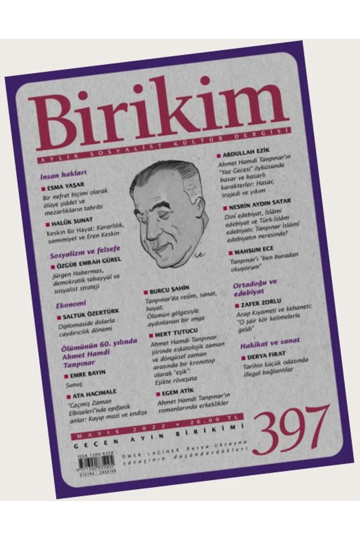 Birikim Yayınları Birikim Aylık Sosyalist Kültür Dergisi Sayı: 397 Mayıs 2022